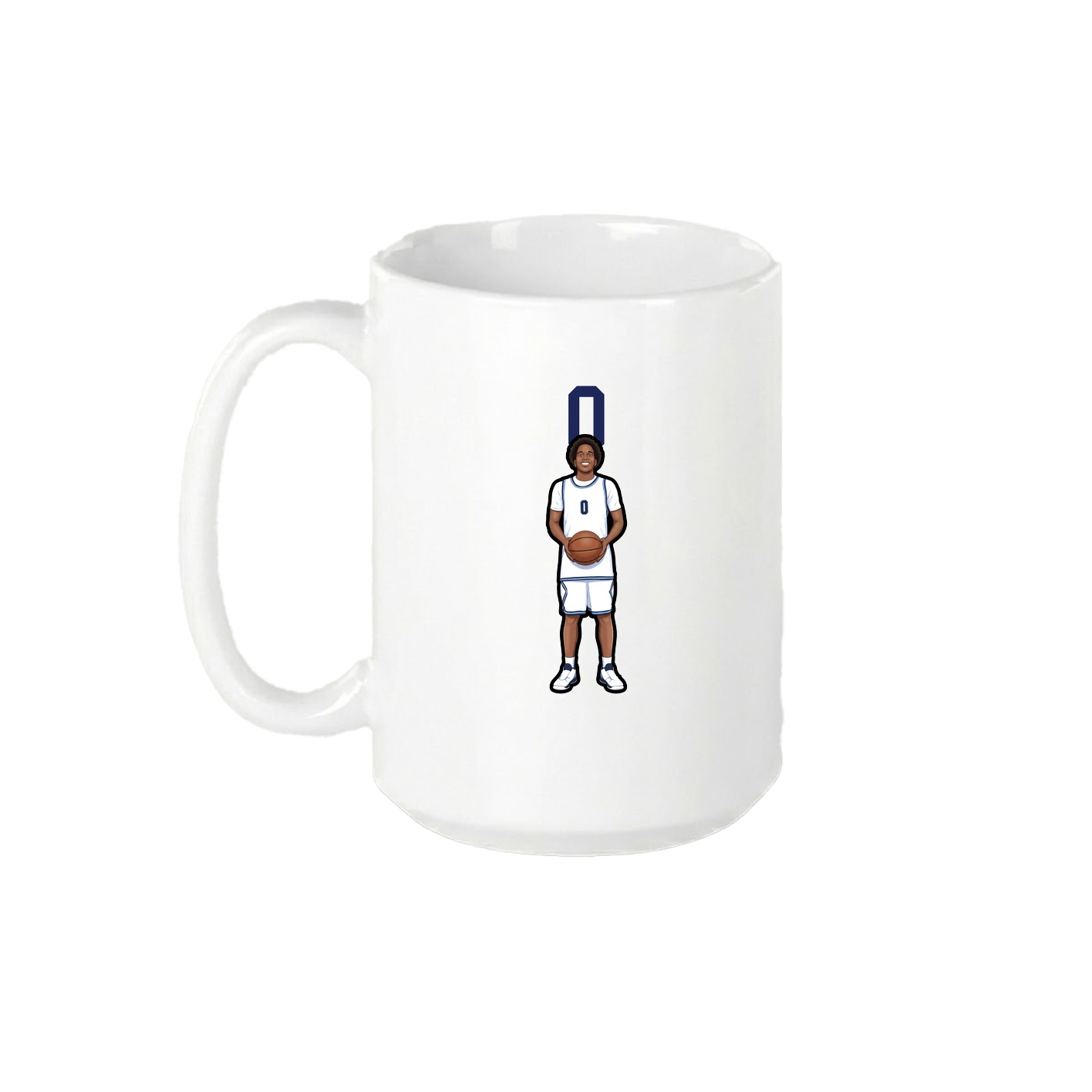 15oz Coffee Mug — Number Top in White