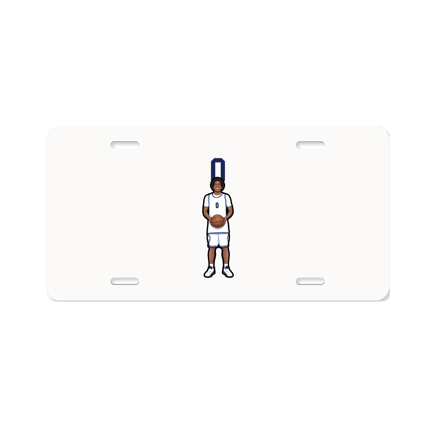 License Plate — Number Top in Classic