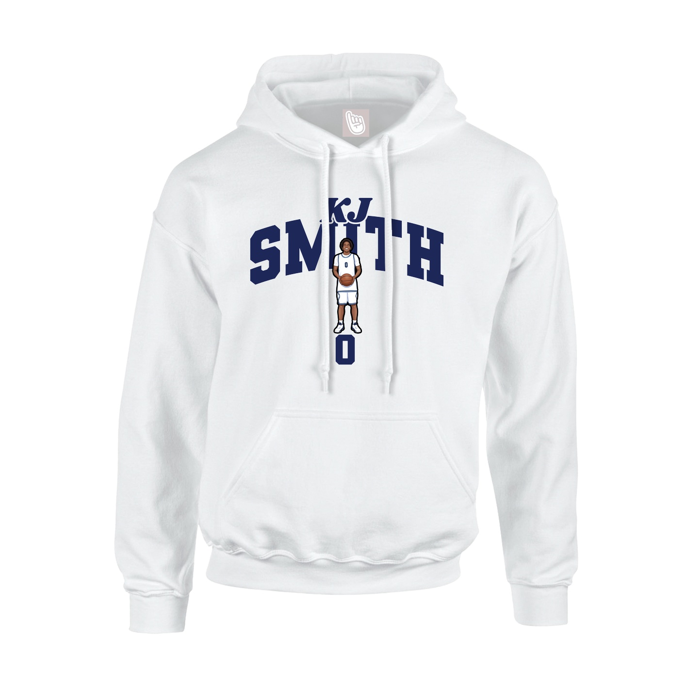 Youth Hoodie — Signature Arch in White