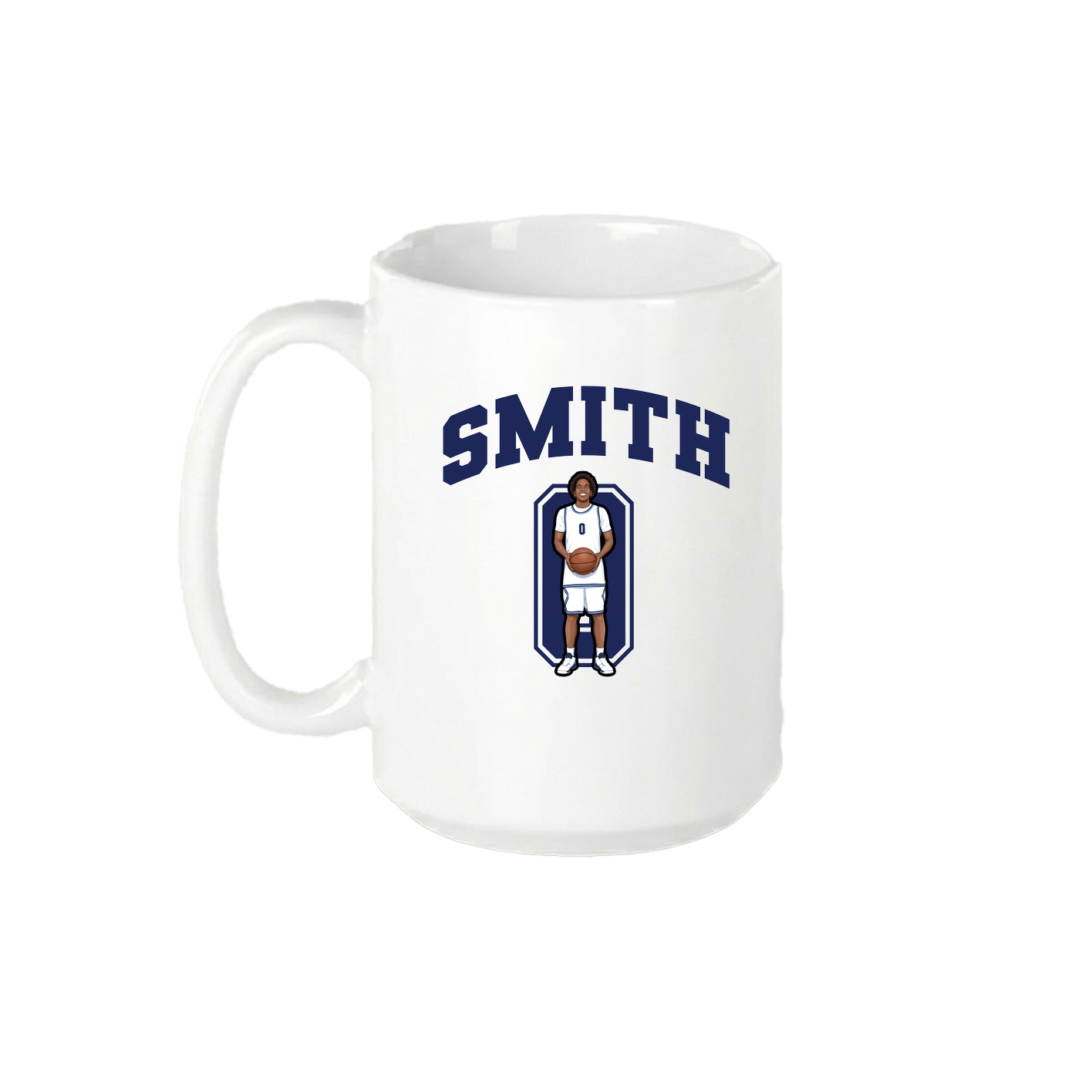 15oz Coffee Mug — Number in White