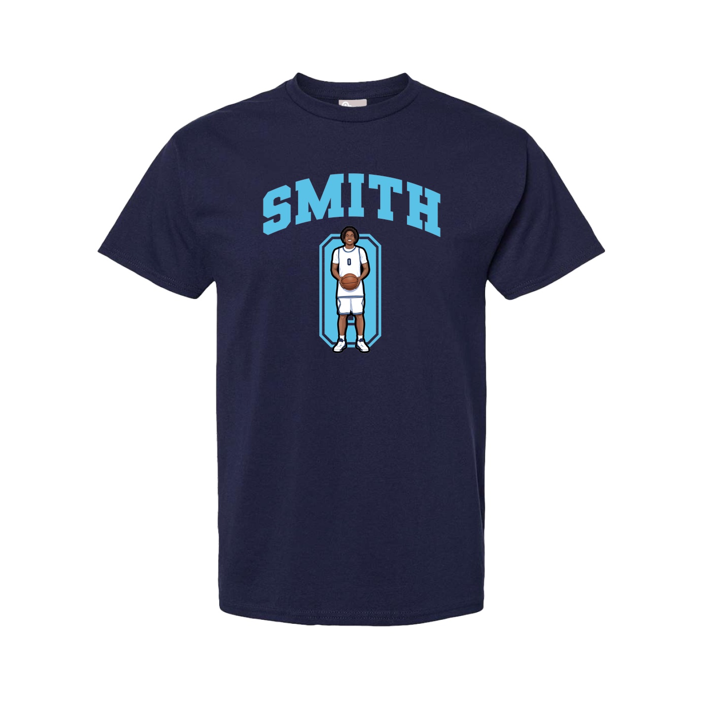 Youth Tee — Number in Navy