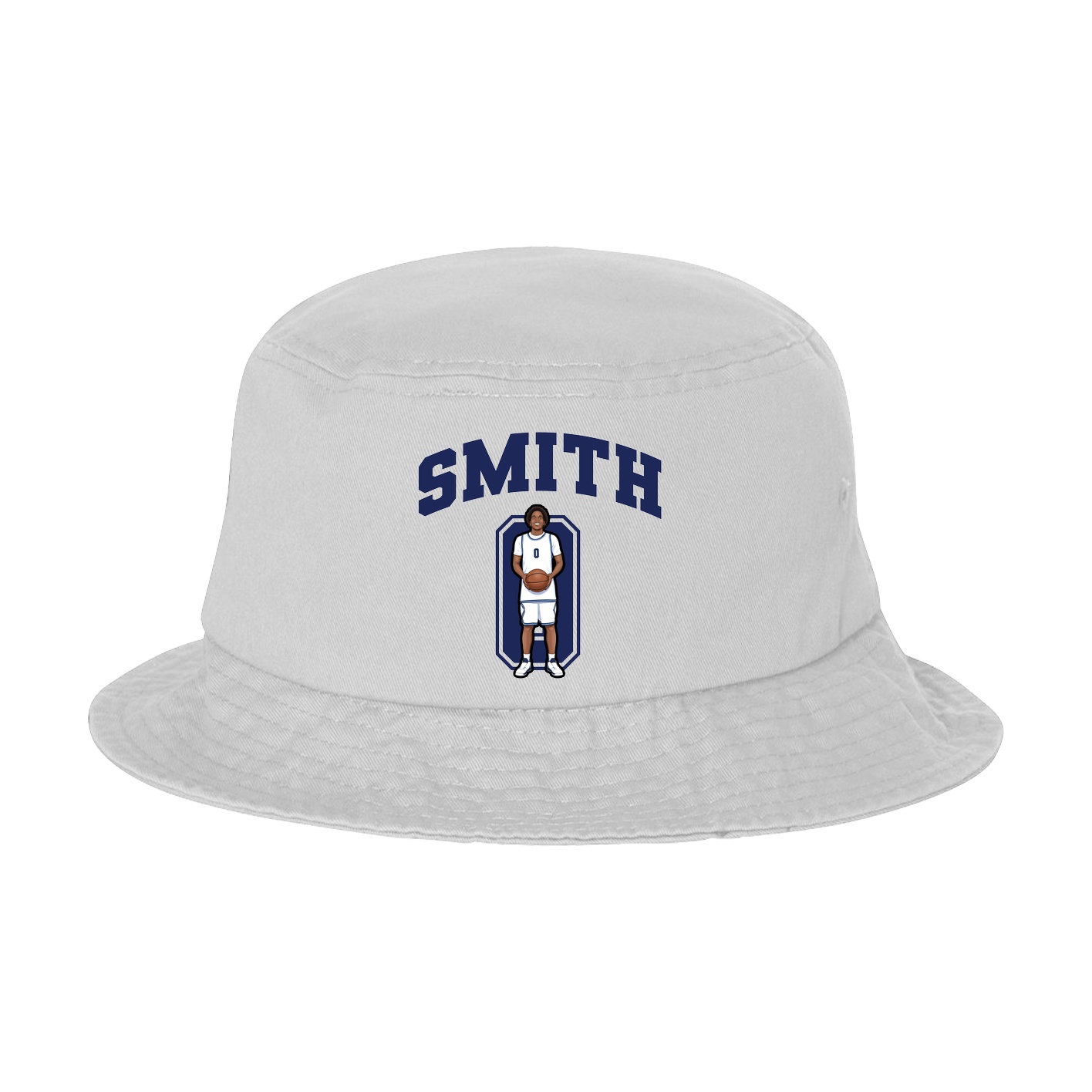 Bucket Cap — Number in White