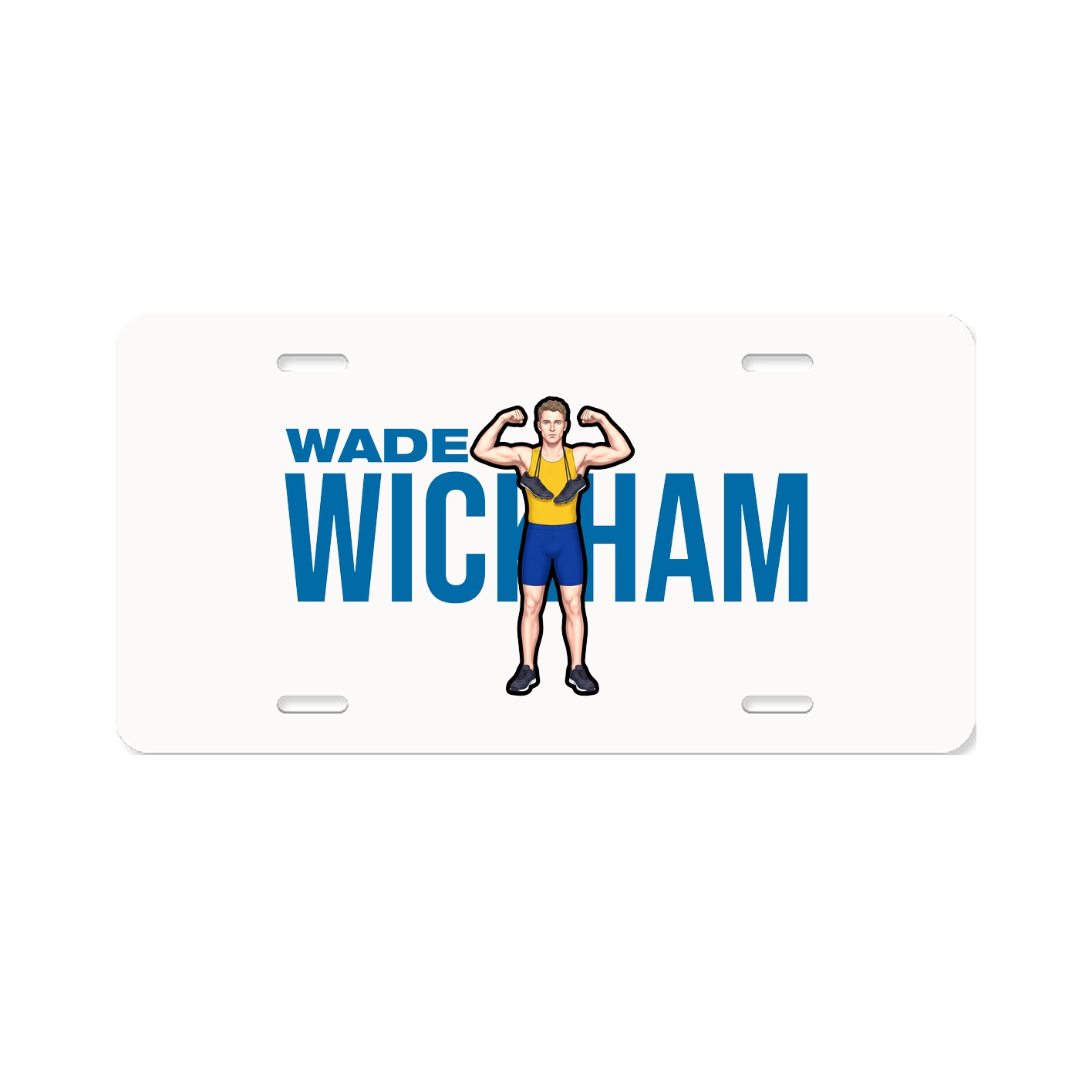License Plate — Player Name in Classic