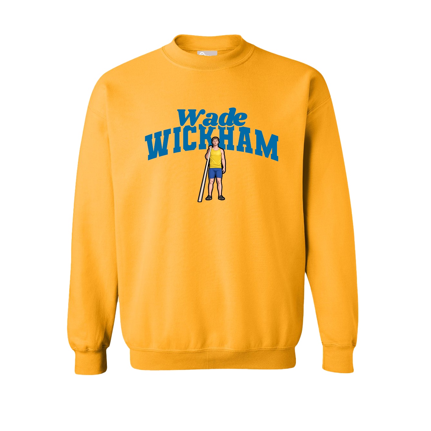 Fleece Crew — Signature Arch in Gold