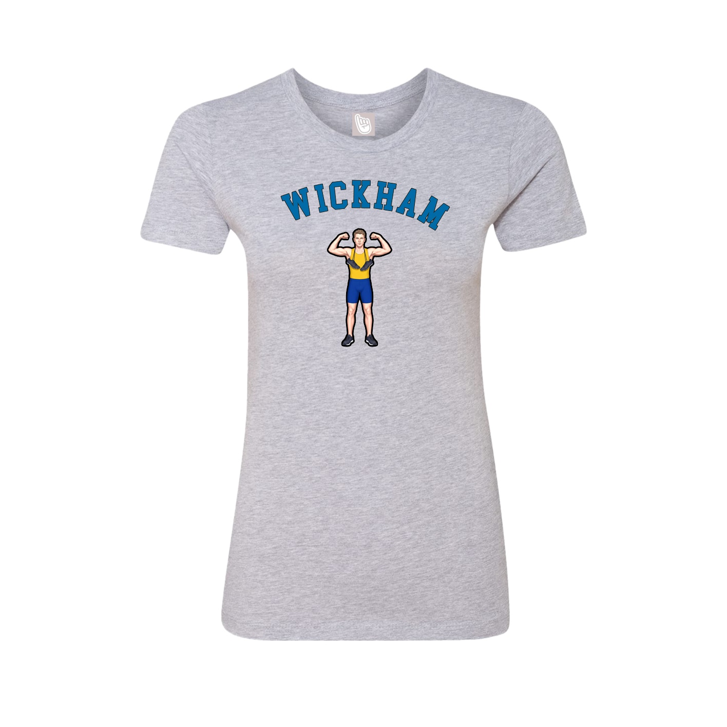 Fitted Women's Tee — Shirsey Arch in Grey