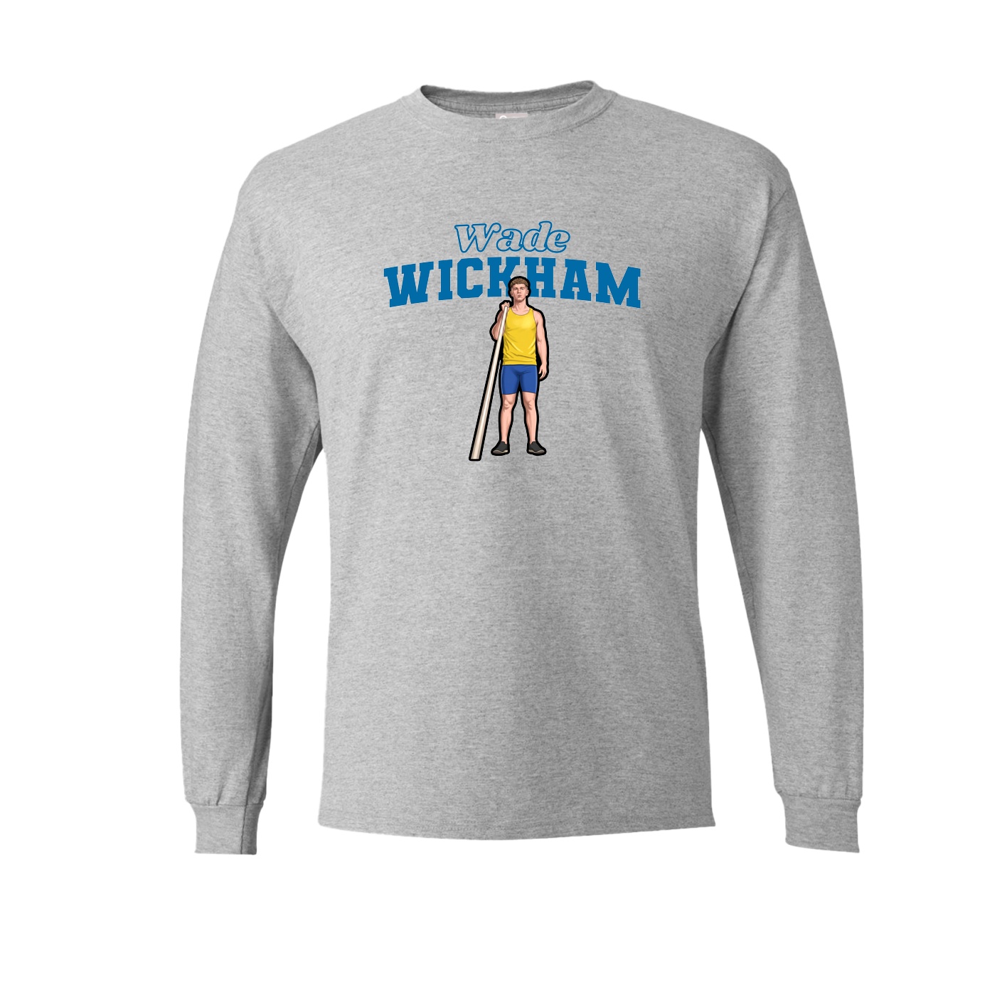 Long Sleeve Tee — Name Arch in Grey