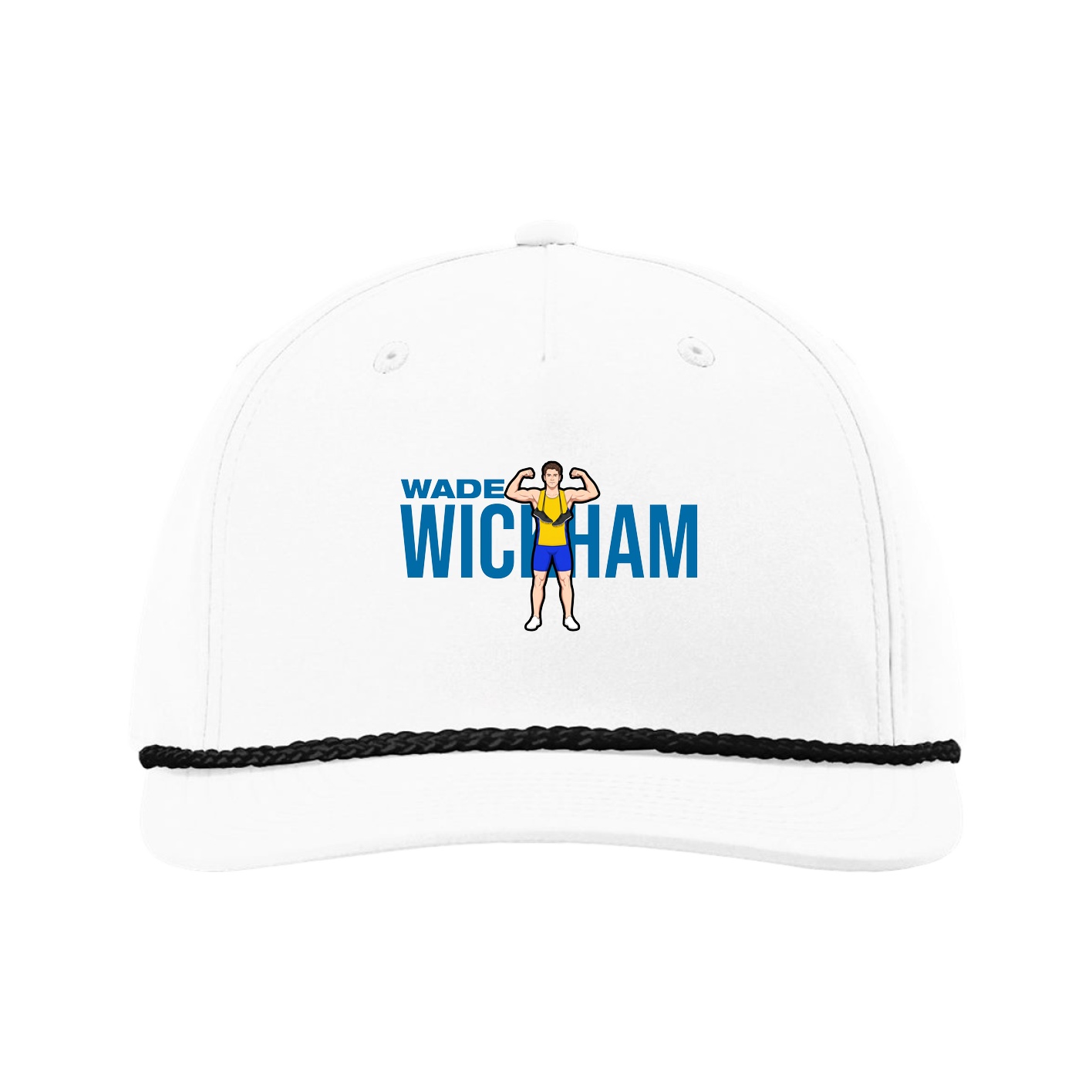 Five-Panel Classic Rope Cap — Player Name in White