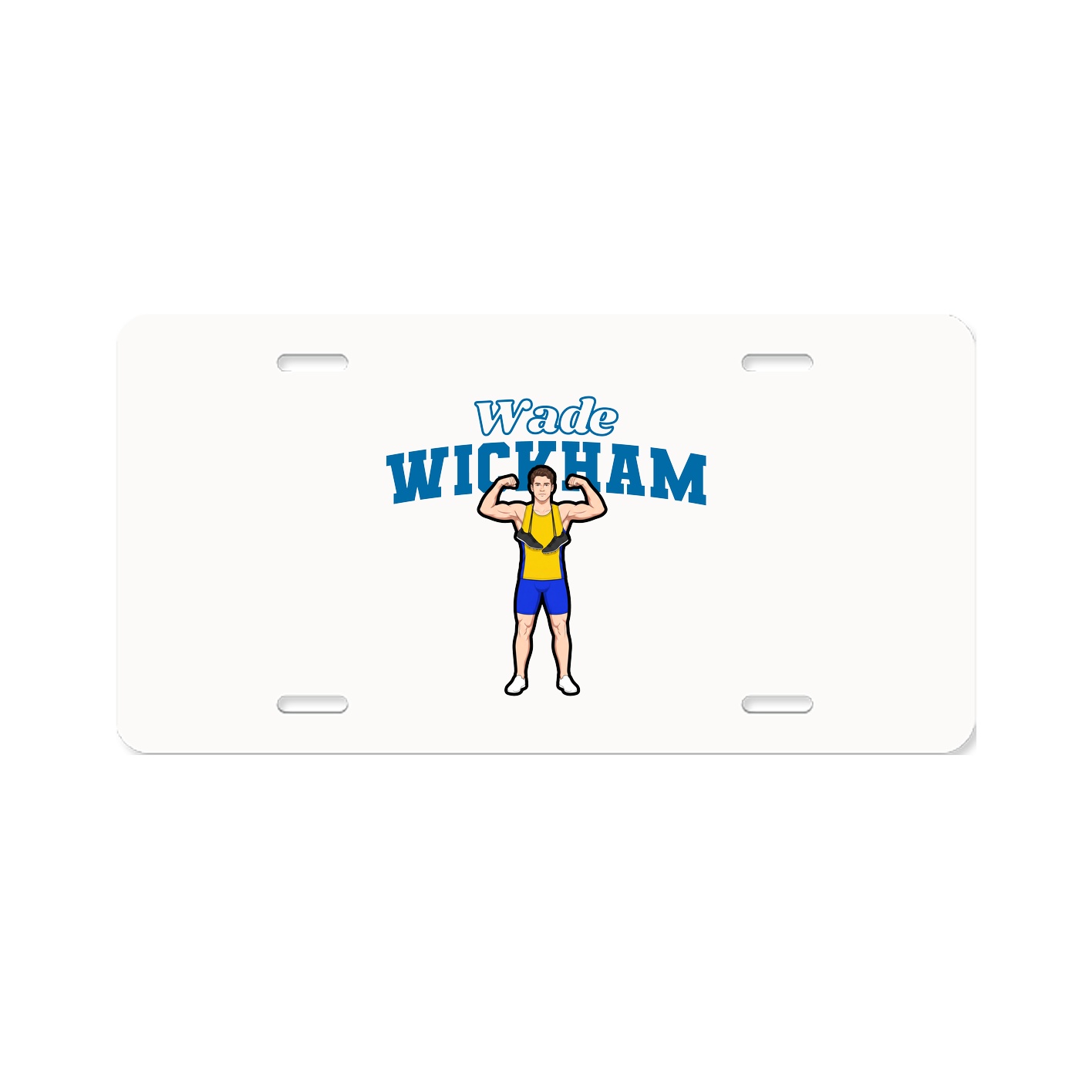 License Plate — Name Arch in Classic