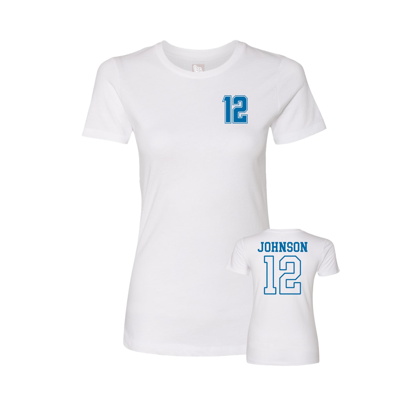 Womens Tee — Chest Back in White