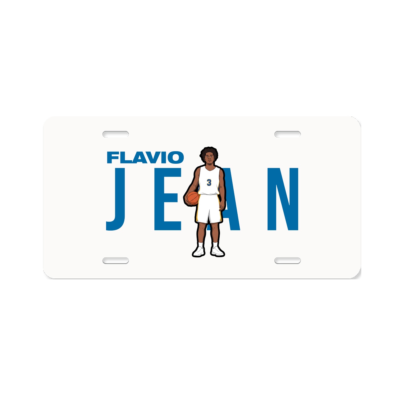License Plate — Player Name in Classic