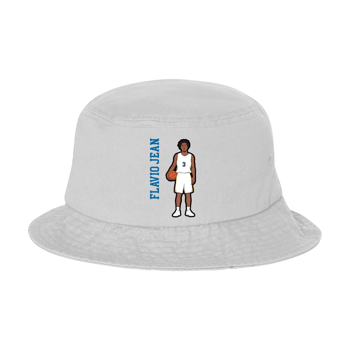 Bucket Cap — Name Vertical in White