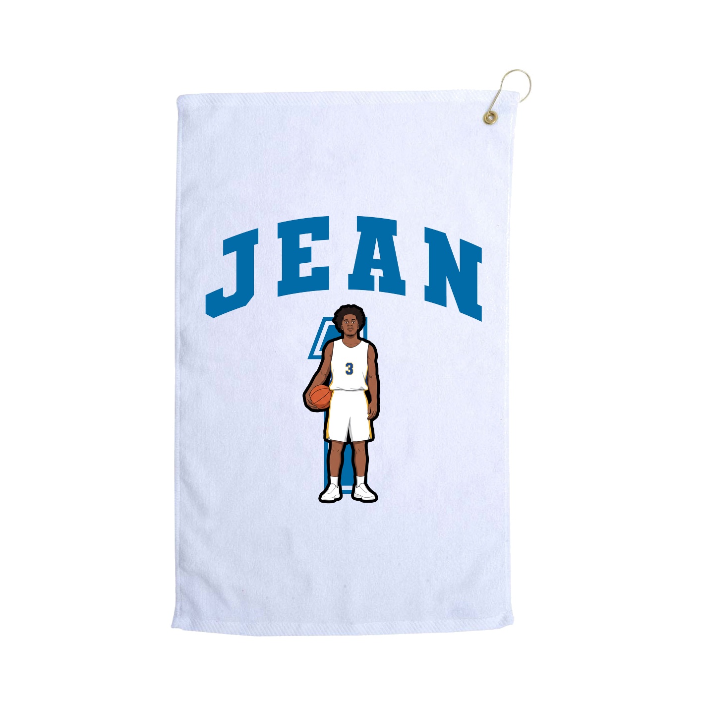 Golf Towel — Number in White