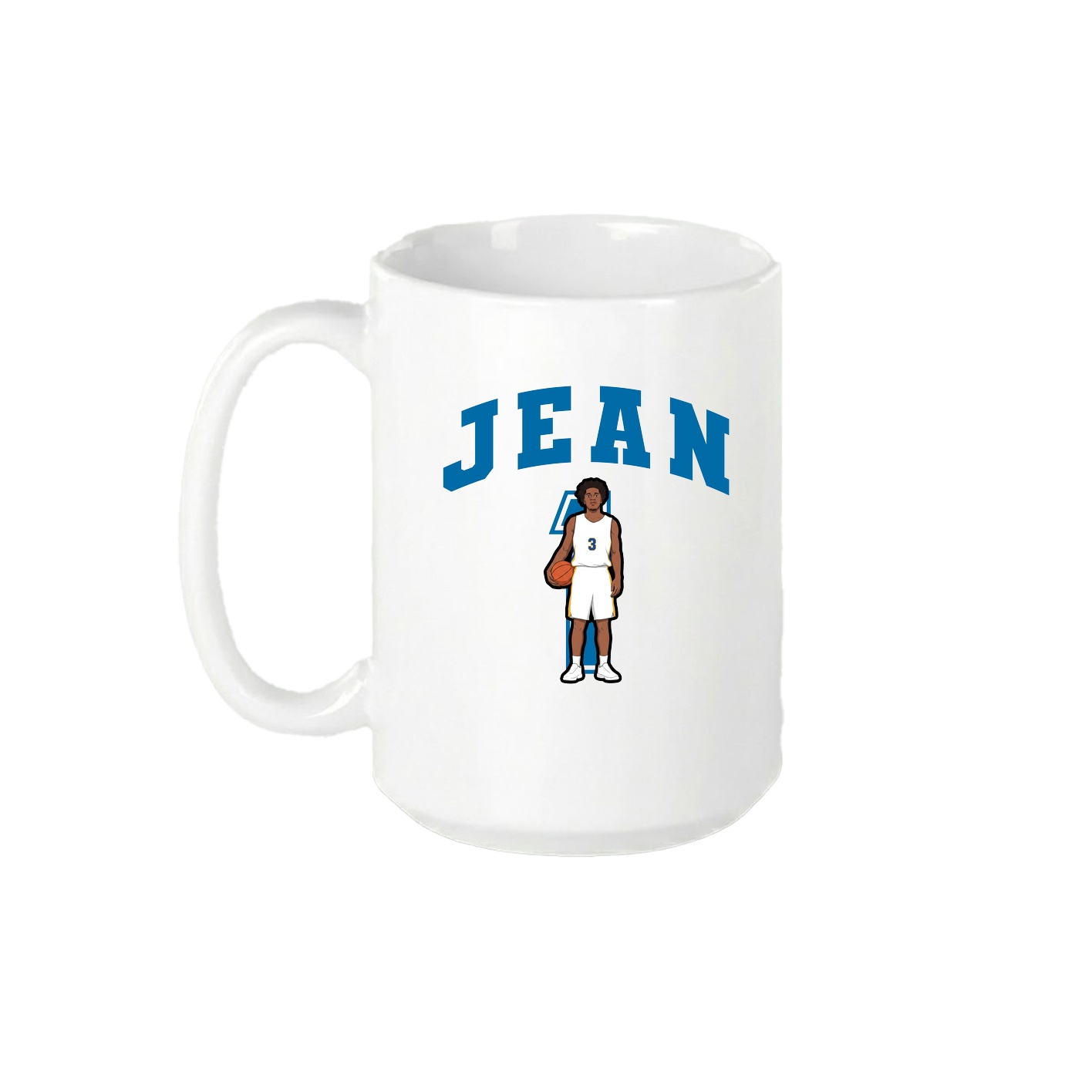15oz Coffee Mug — Number in White