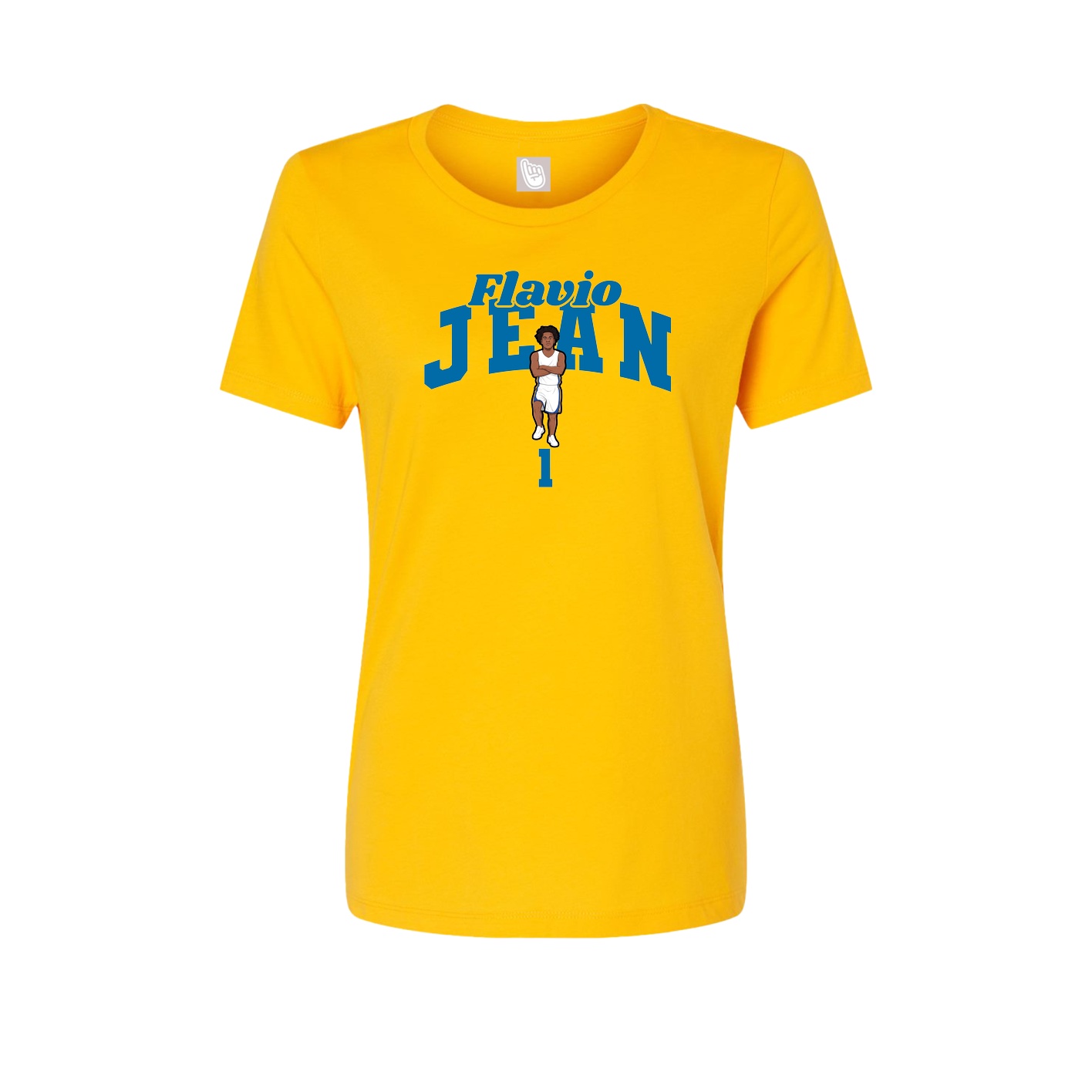 Fitted Women's Tee — Signature Arch in Gold