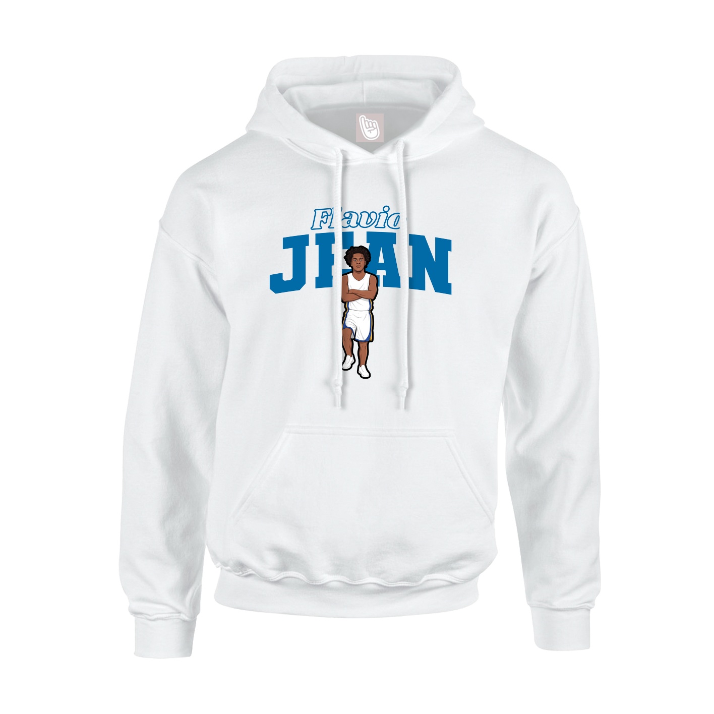 Hoodie — Name Arch in White