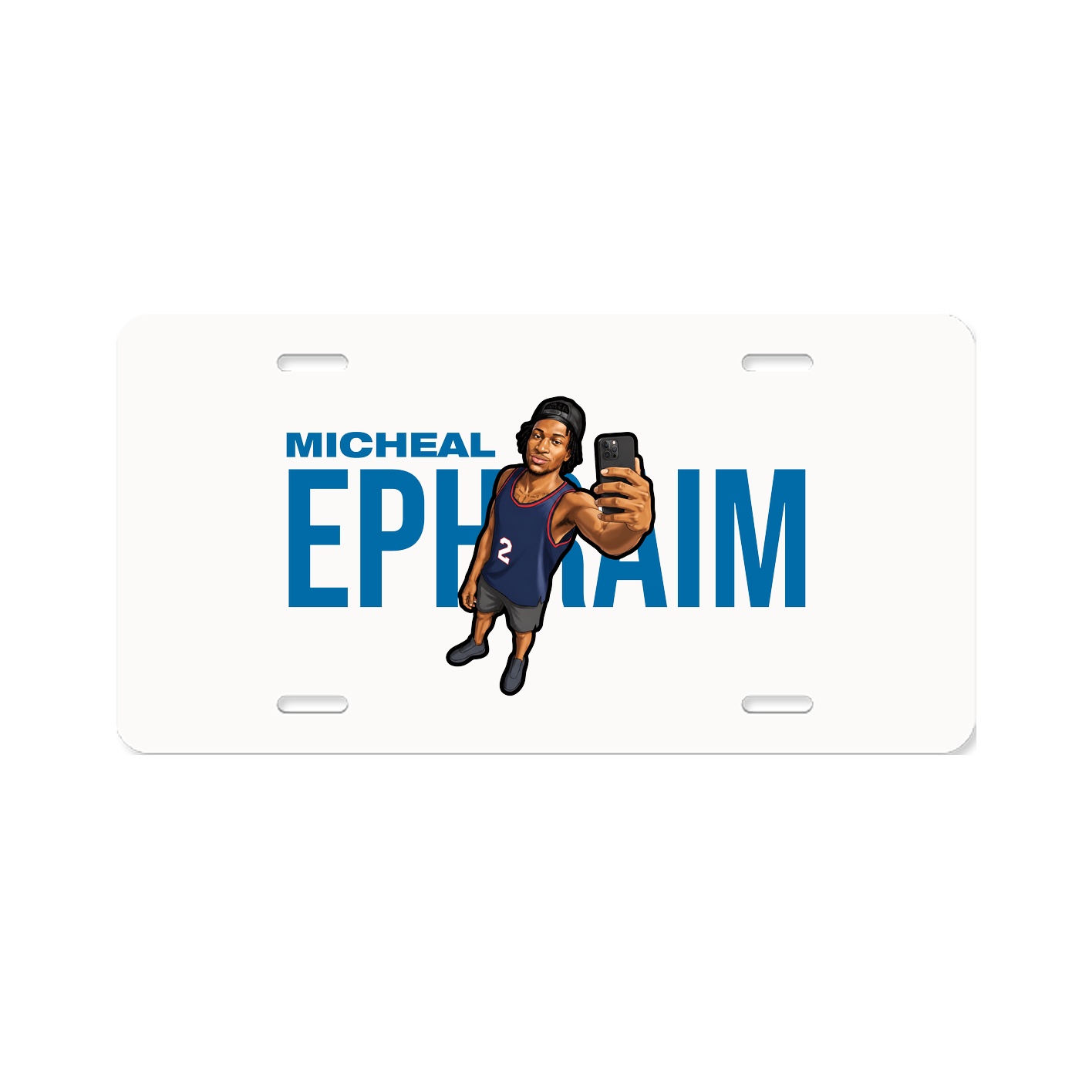 License Plate — Player Name in Classic