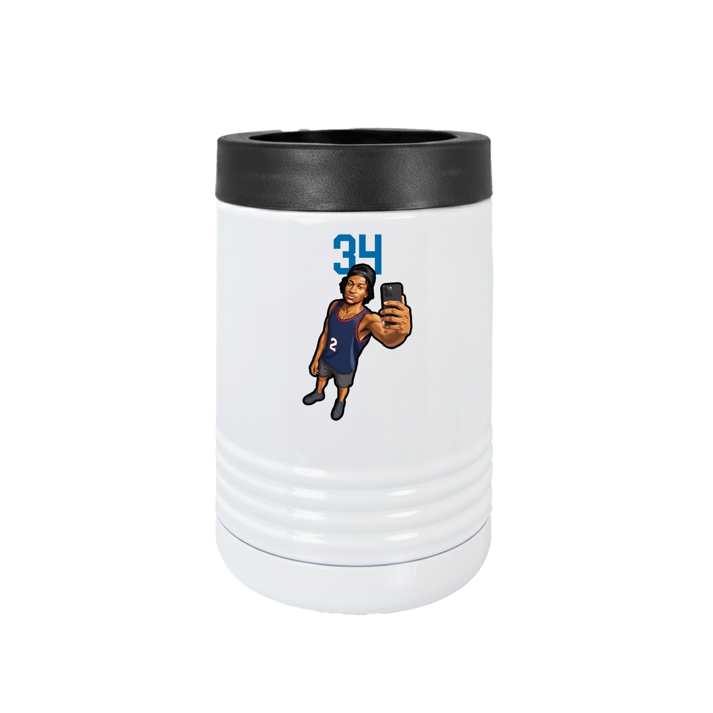 Beverage Holder — Number Top in White