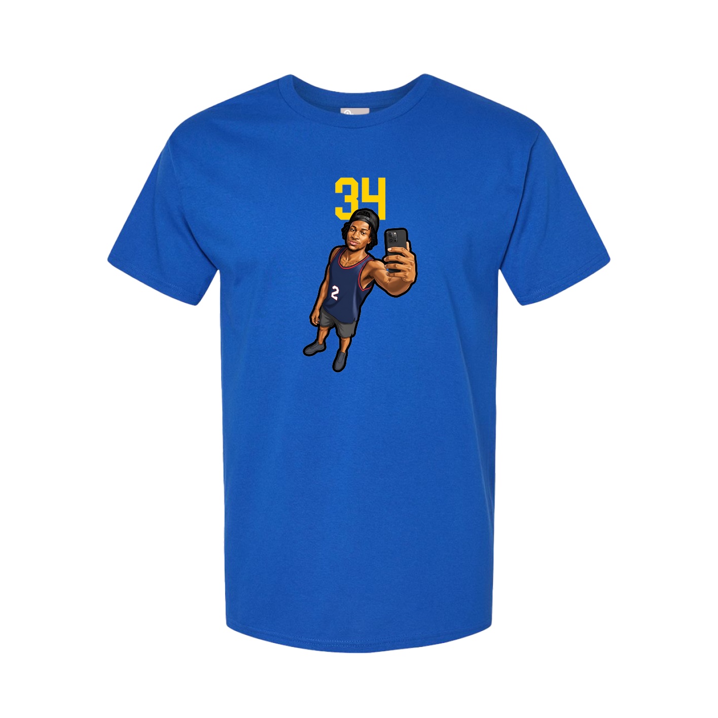 Tee — Number Top in Royal