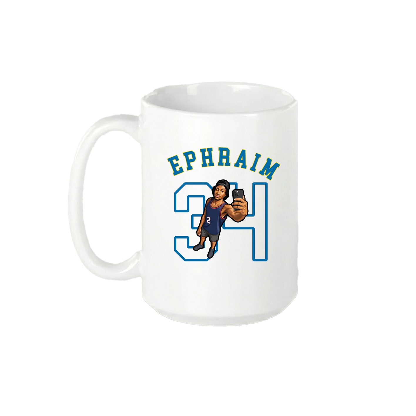 15oz Coffee Mug — Shirsey Arch in White