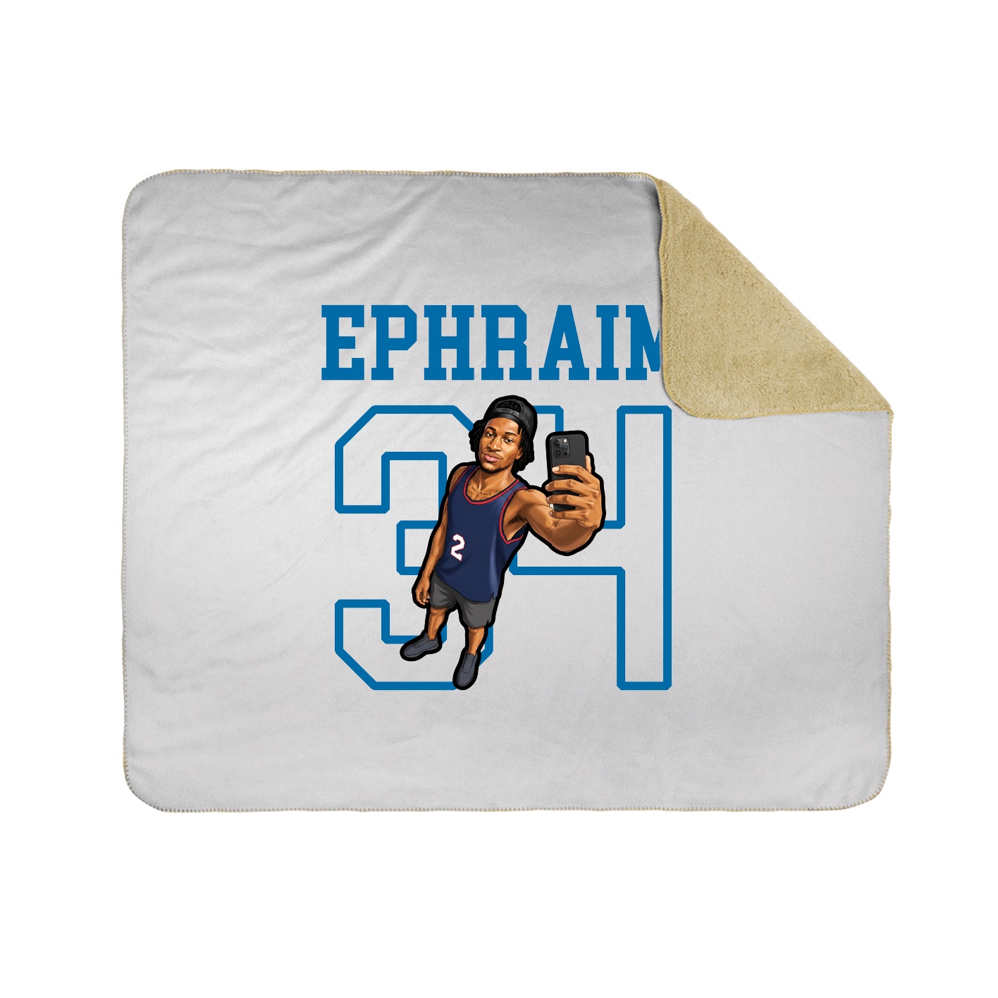 Throw Blanket — Shirsey in White