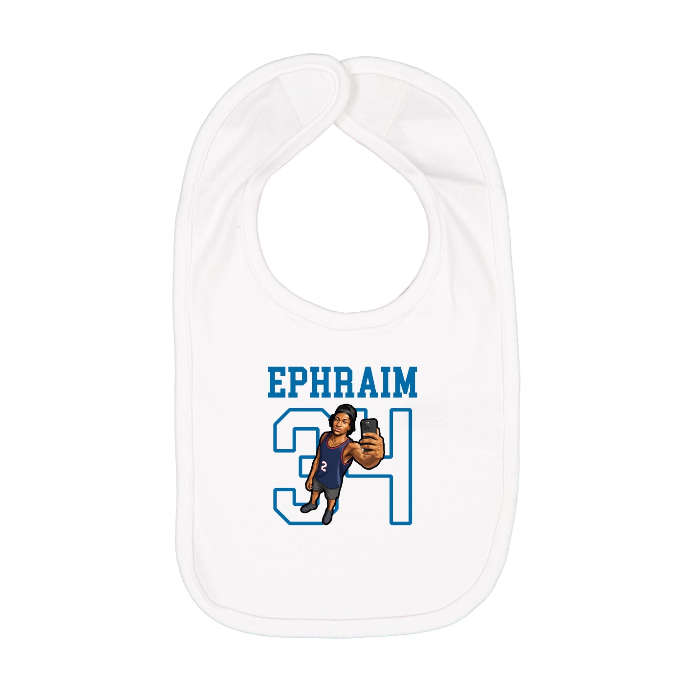 Infant Bib — Shirsey in White