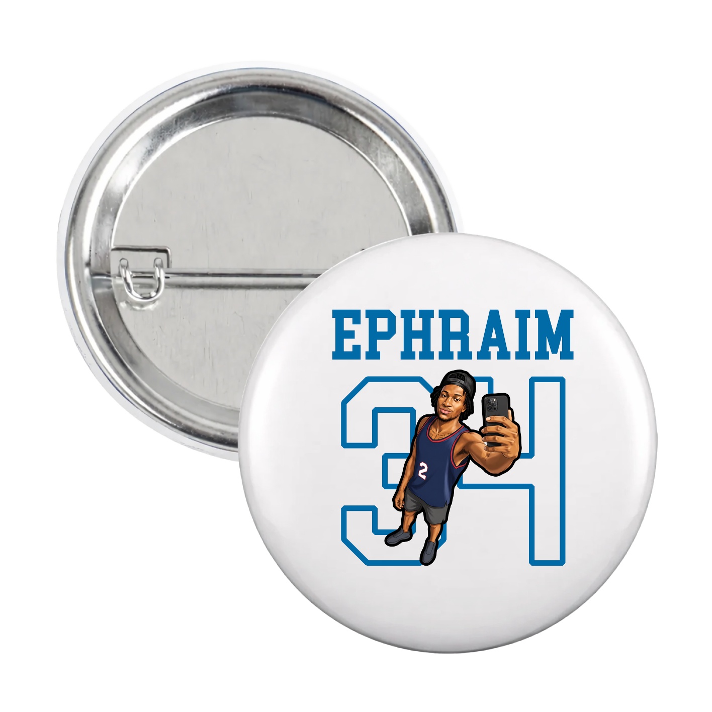 Game Day Button — Shirsey in White