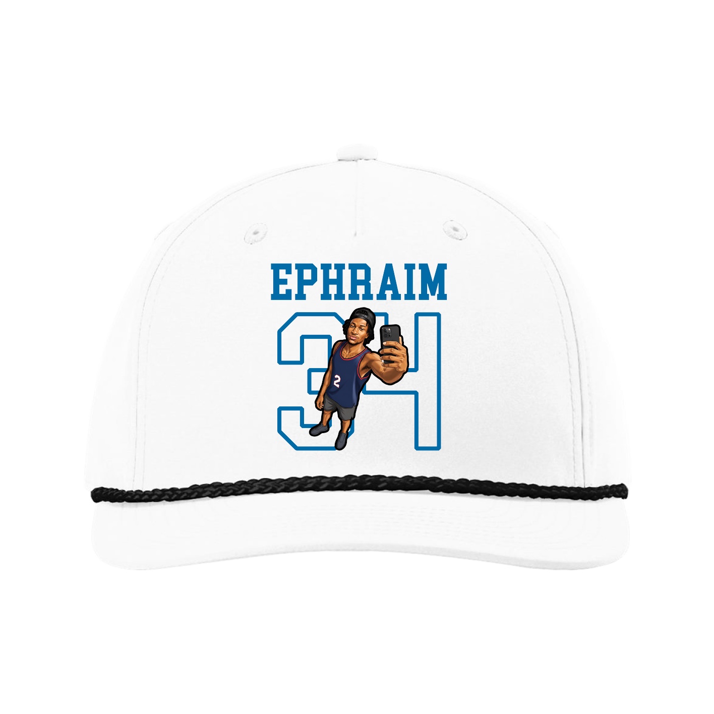 Five-Panel Classic Rope Cap — Shirsey in White