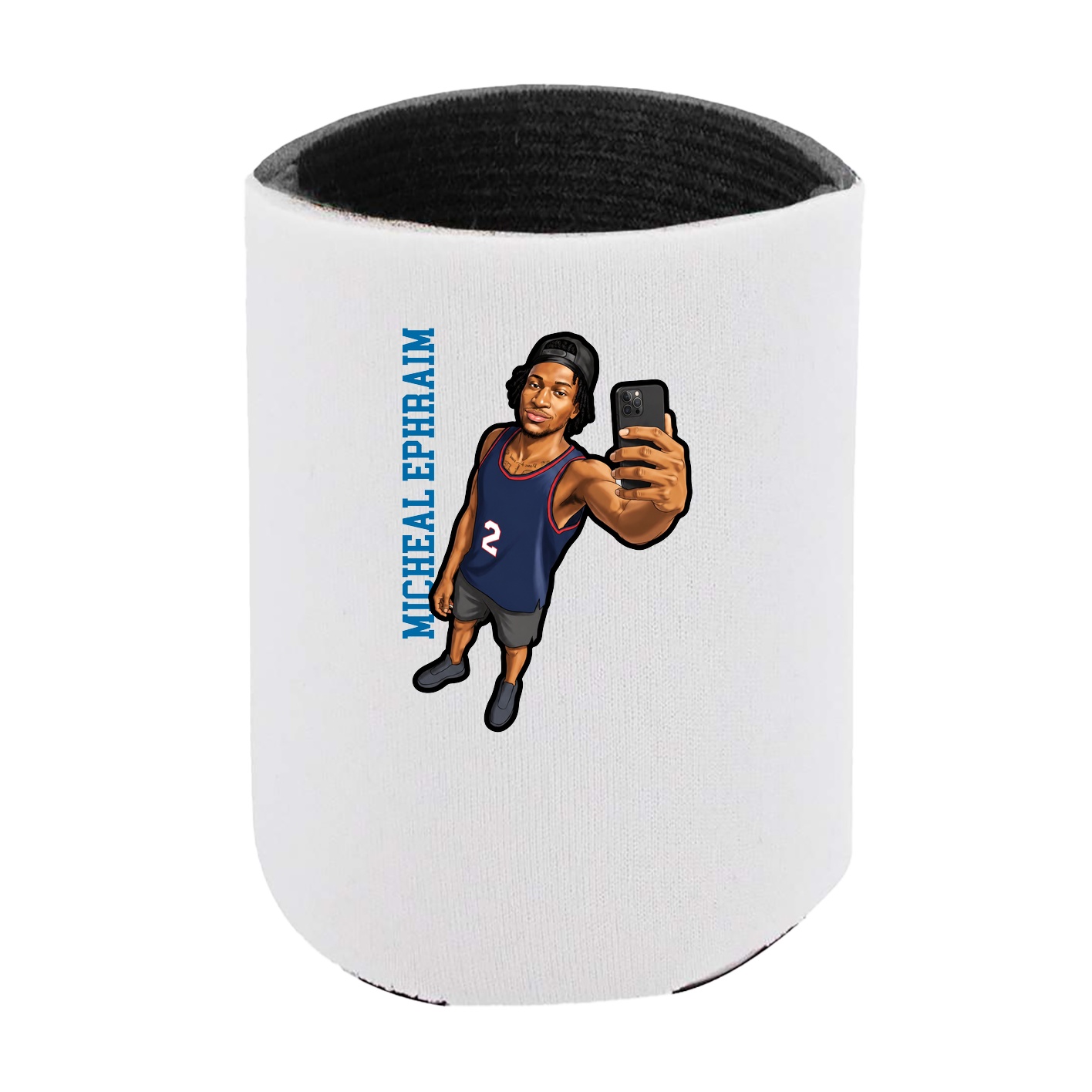 Can Holder — Name Vertical in White