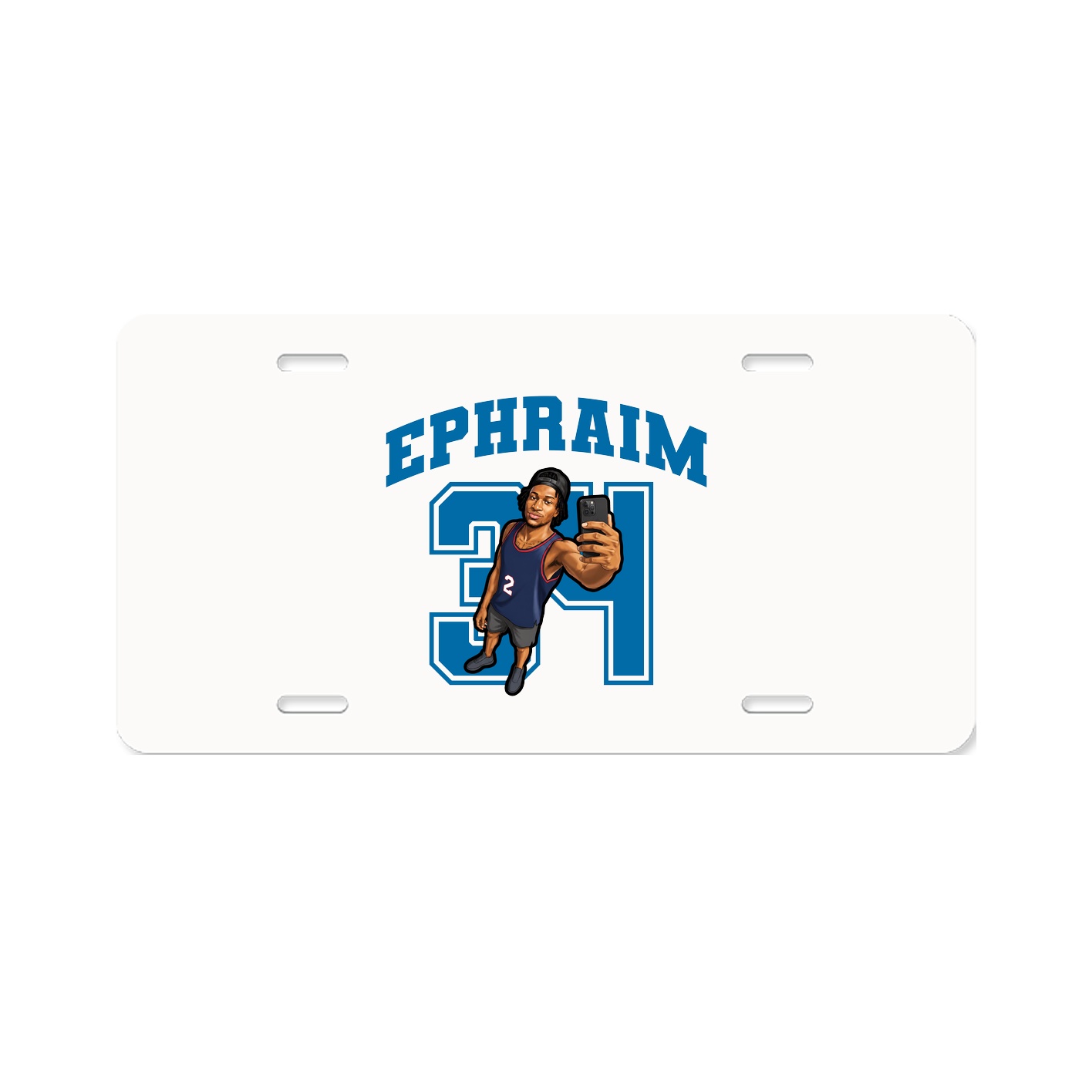 License Plate — Number in Classic
