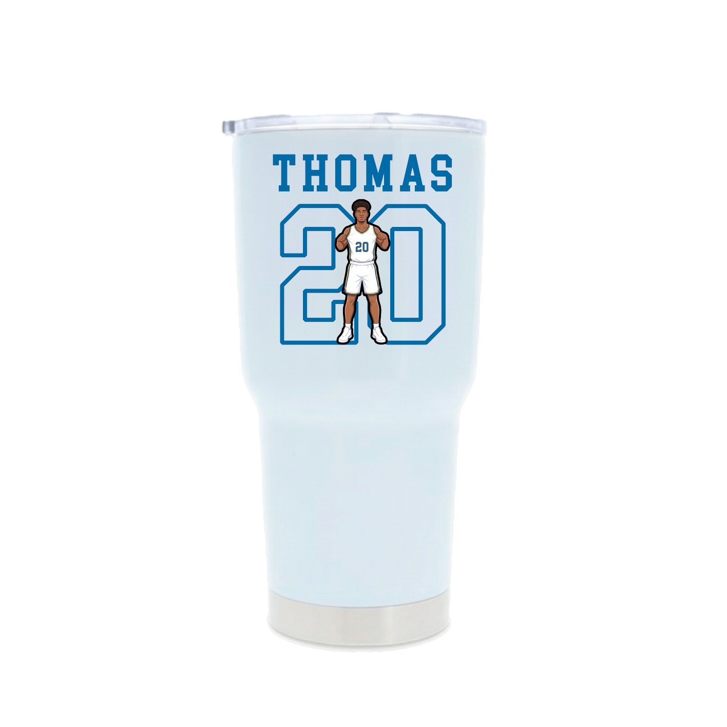 30oz Stainless Steel Tumbler — Shirsey in White