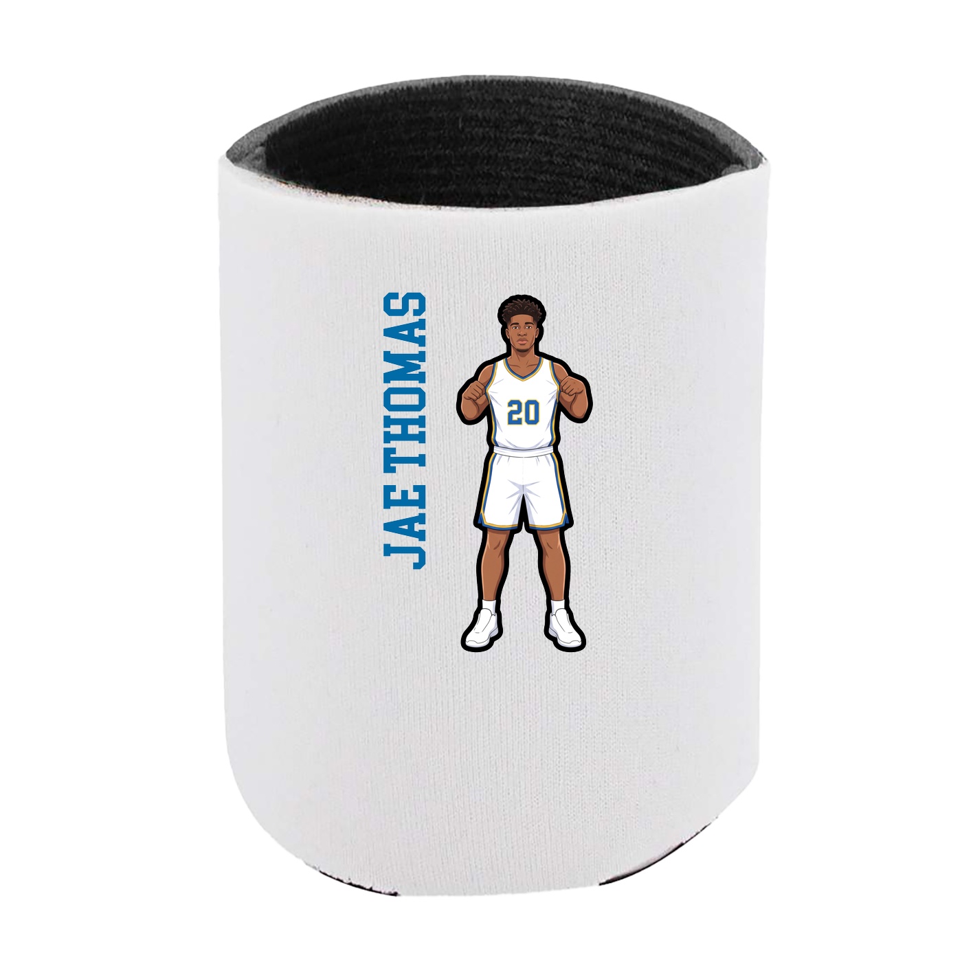 Can Holder — Name Vertical in White