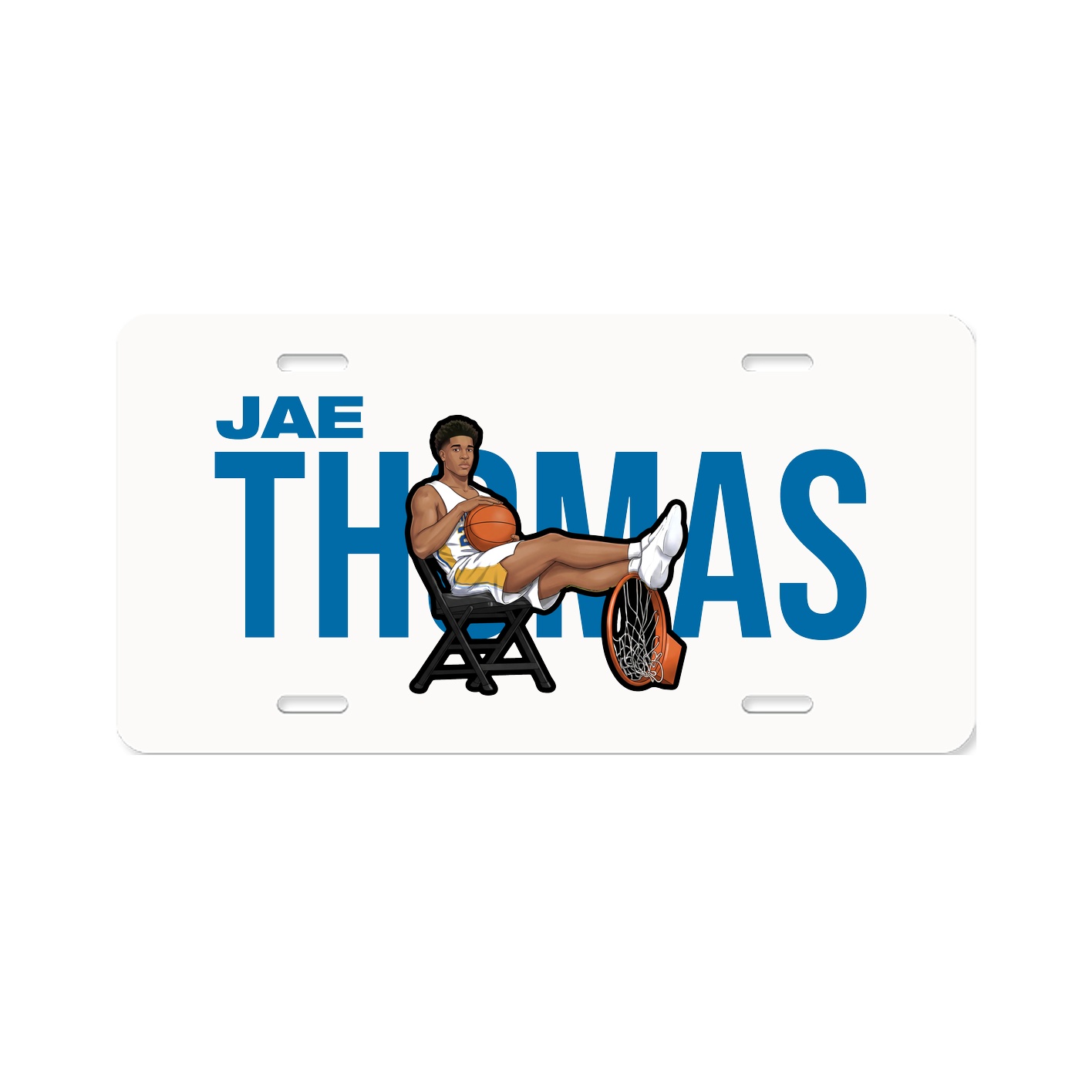 License Plate — Player Name in Classic