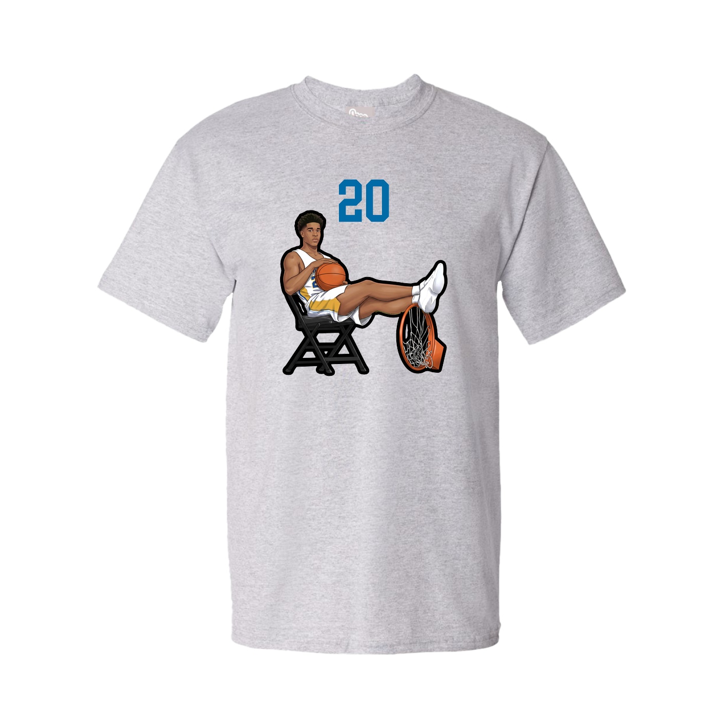 Youth Tee — Number Top in Grey