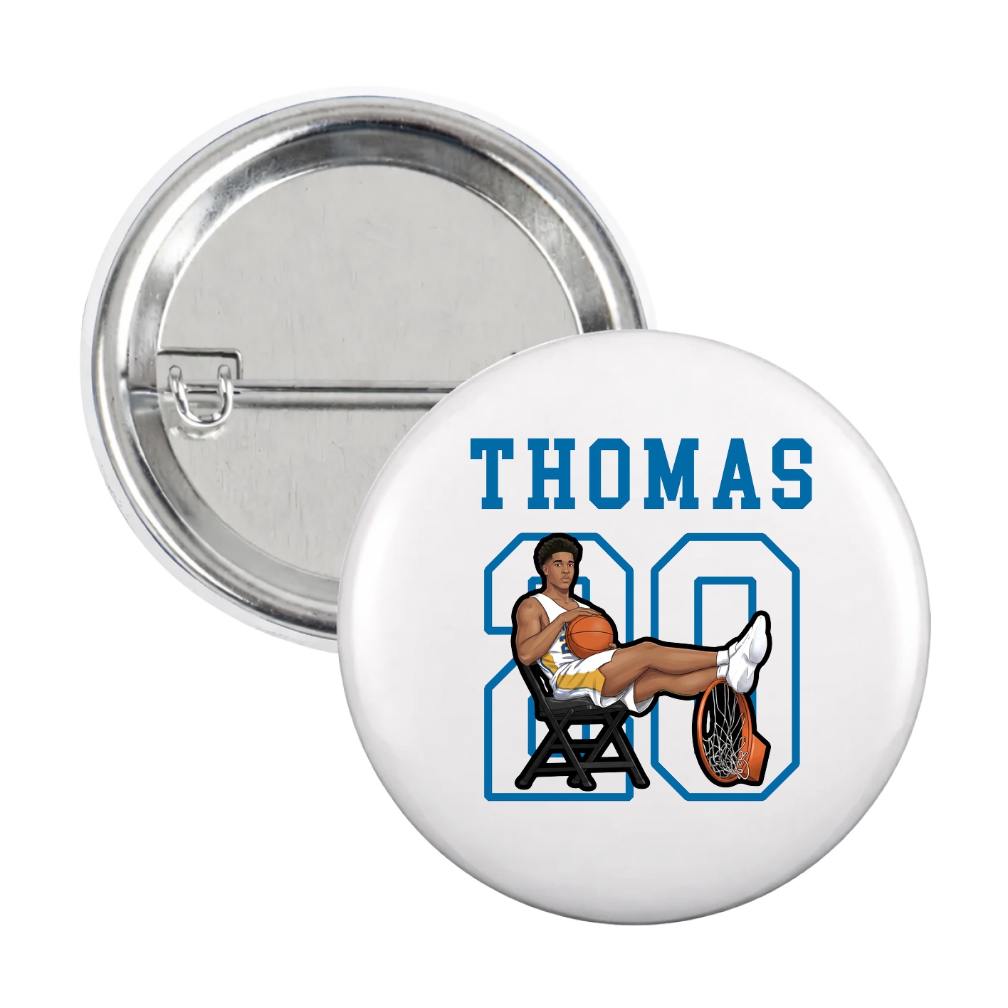 Game Day Button — Shirsey in White
