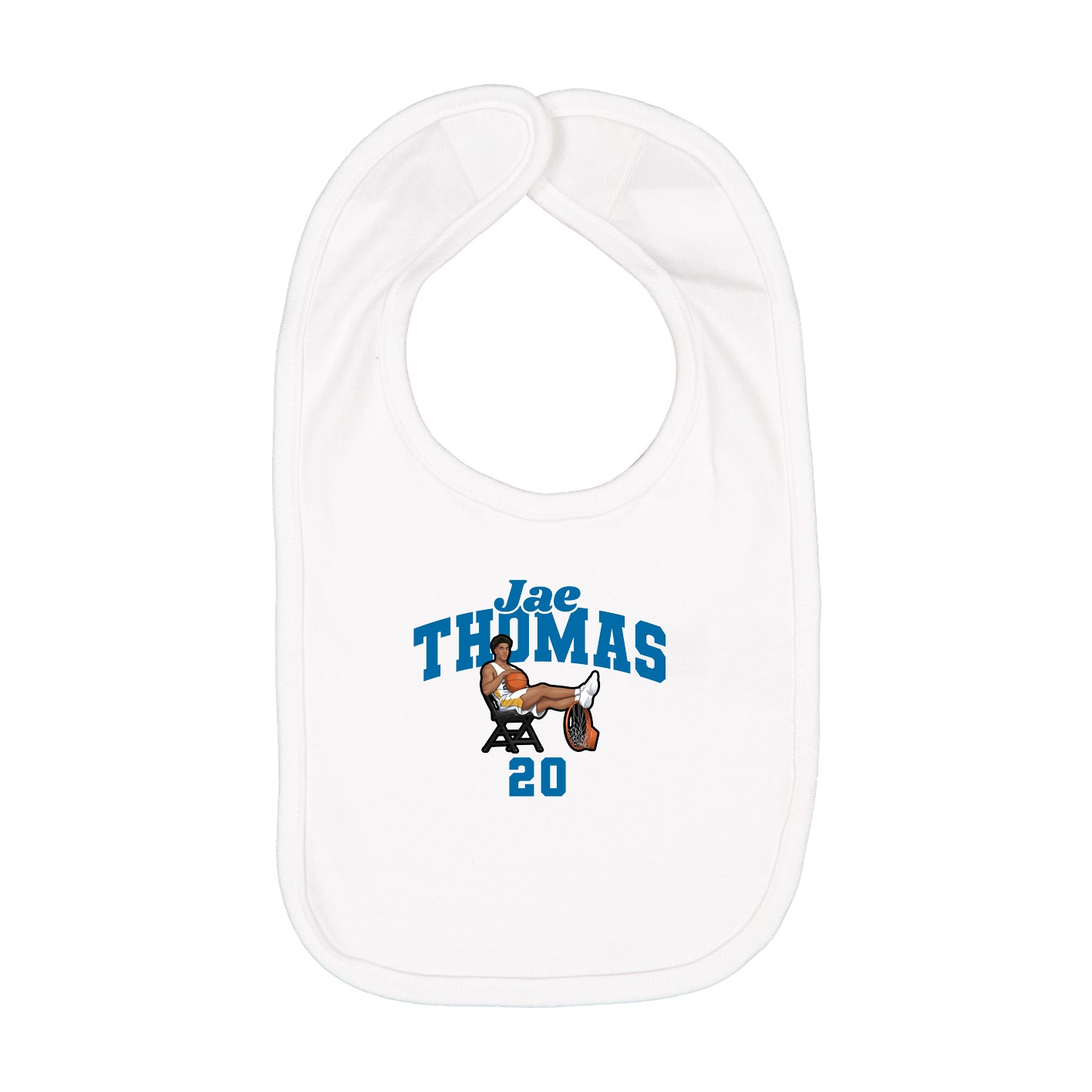 Infant Bib — Signature Arch in White