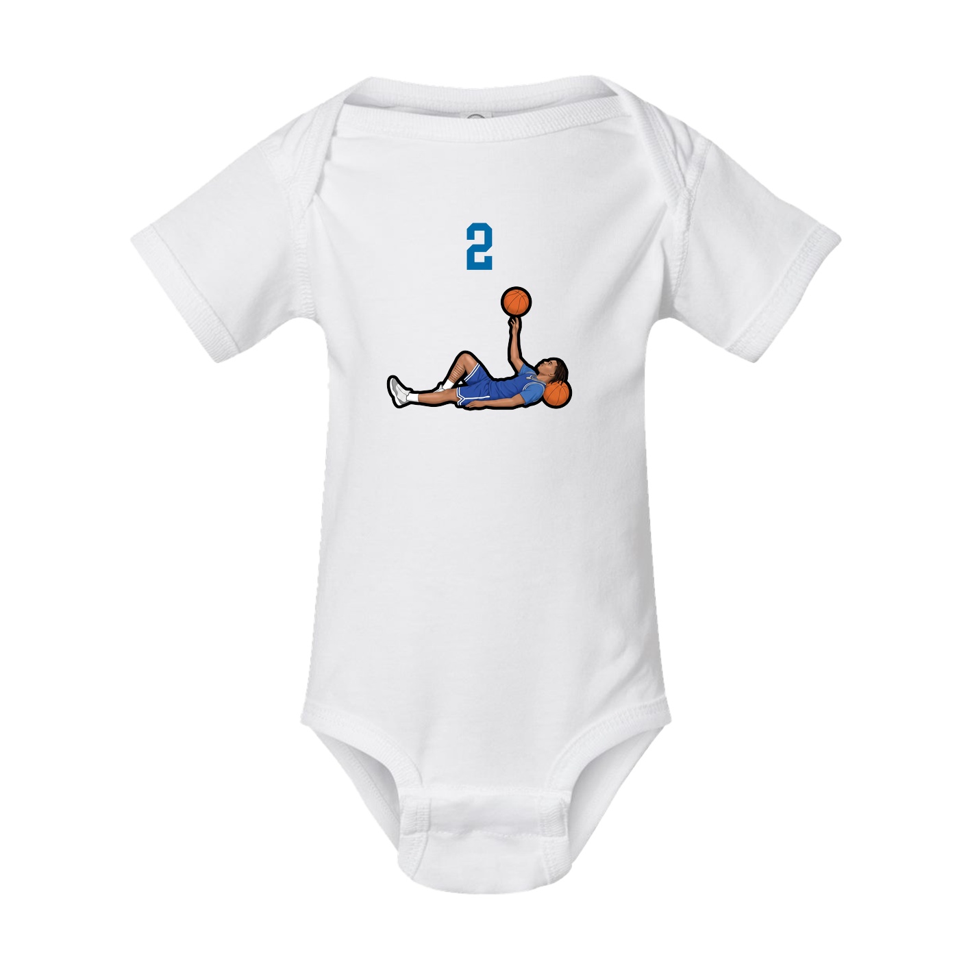 Baby Onesie — Number Top in White