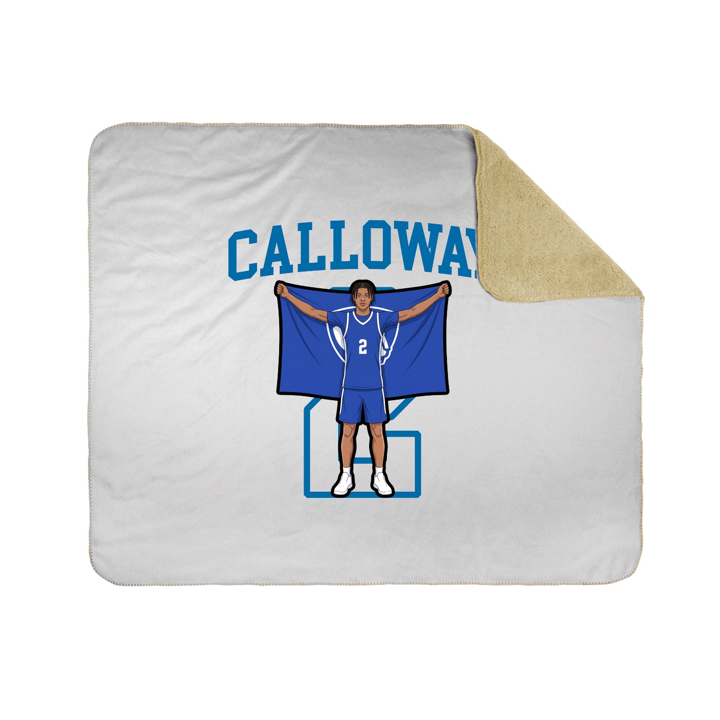 50x60 Sherpa Lined Throw Blanket