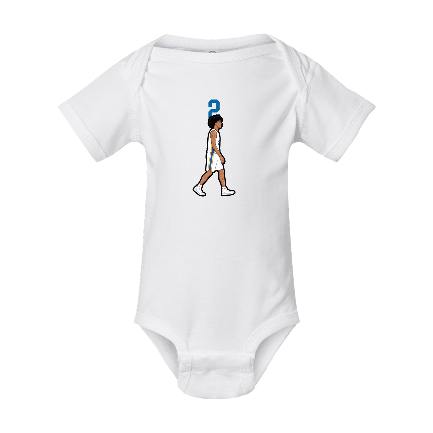 Baby Onesie — Number Top in White