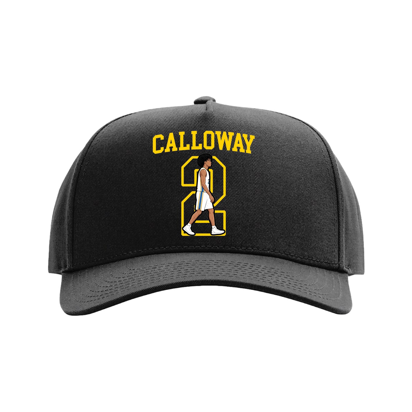 Full Fabric Five-Panel Champ Cap — Shirsey in Black