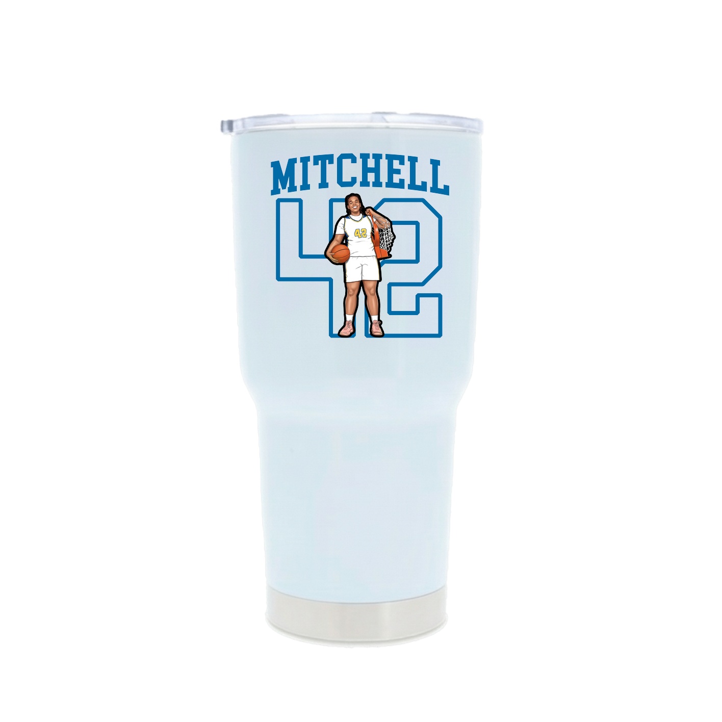 30oz Stainless Steel Tumbler — Shirsey in White