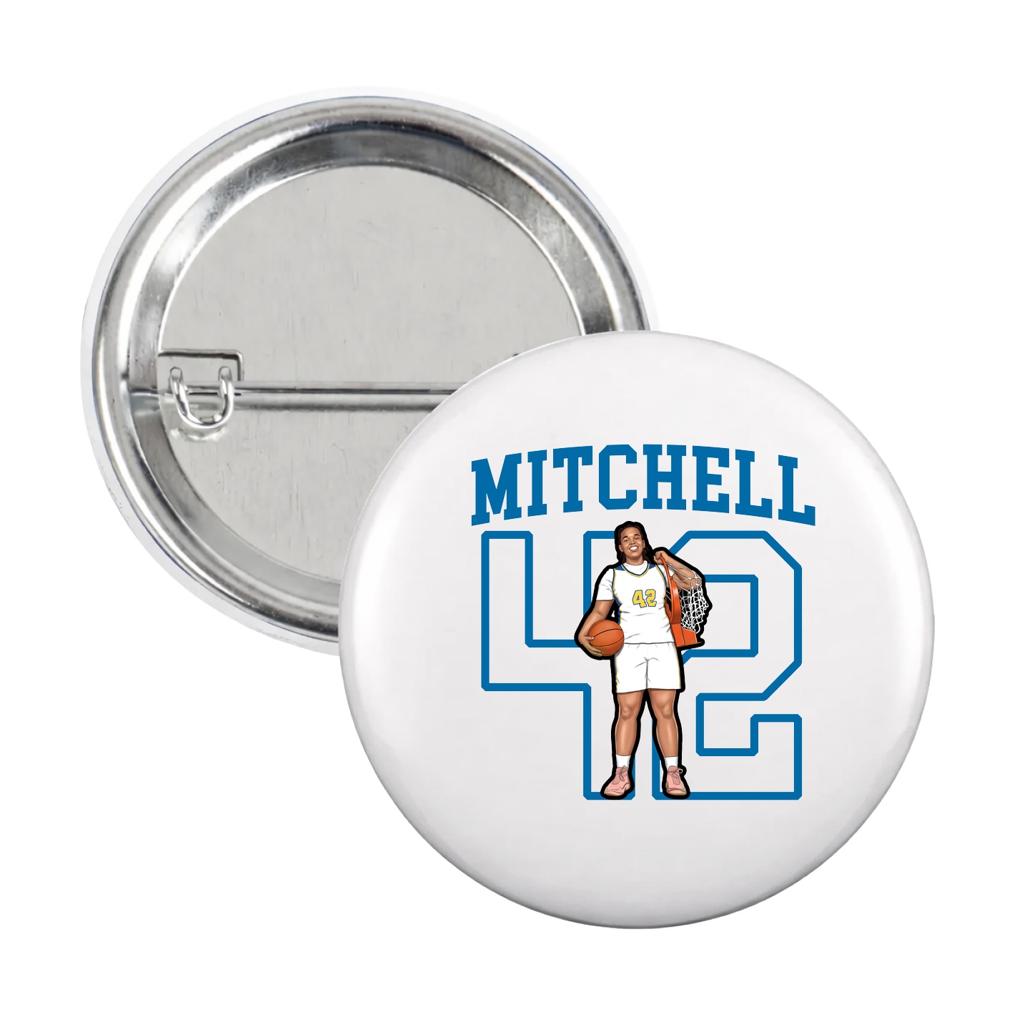 Game Day Button — Shirsey in White