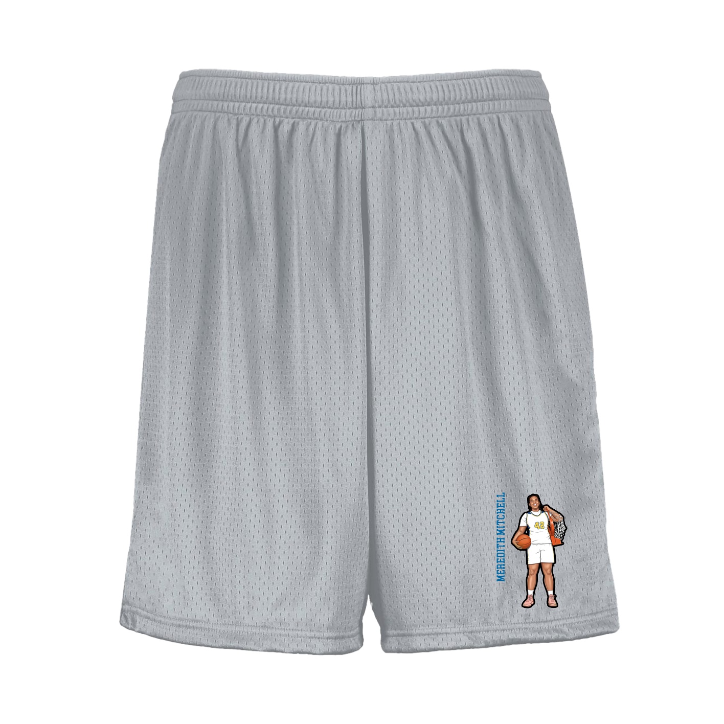 Shorts — Name Vertical in Silver