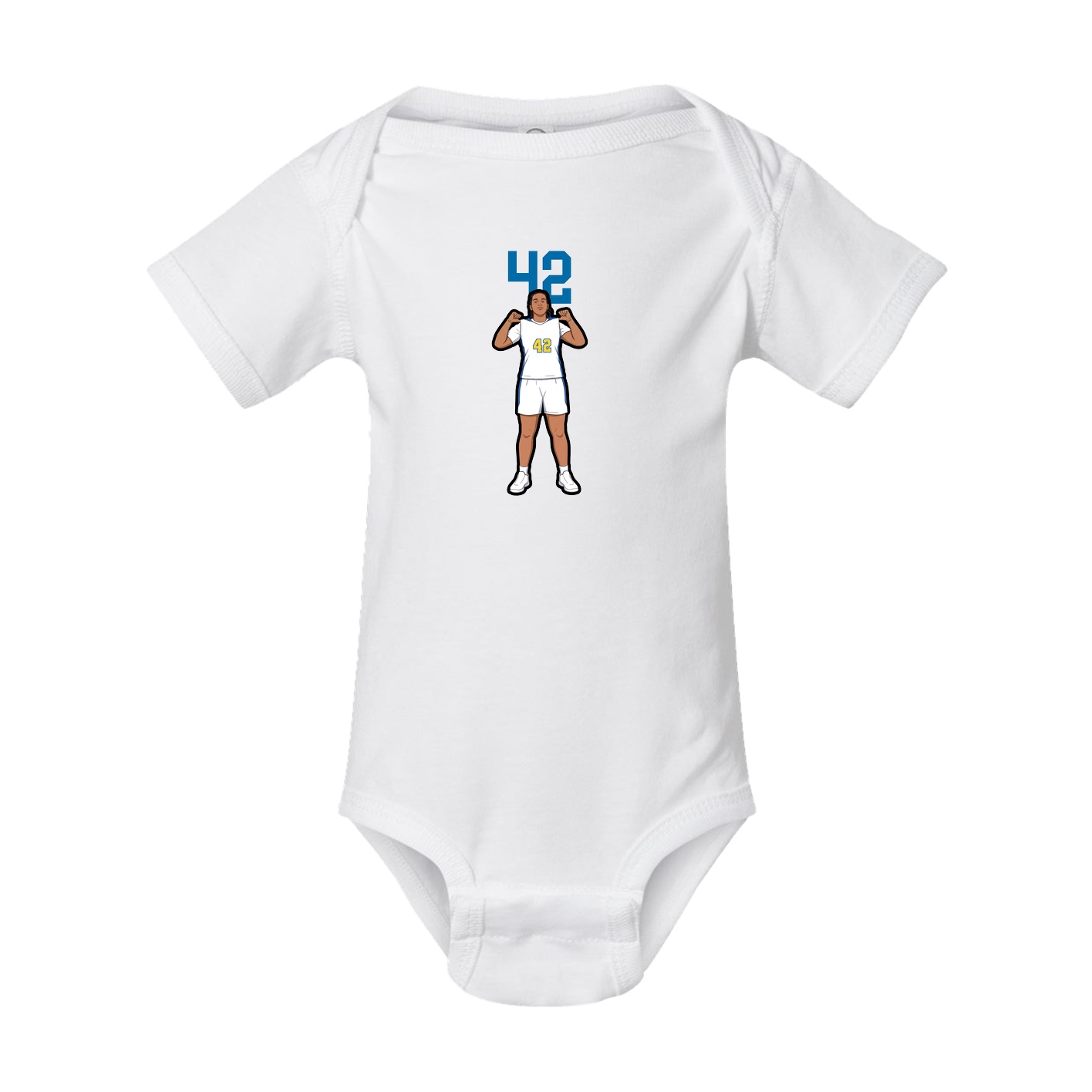 Baby Onesie — Number Top in White
