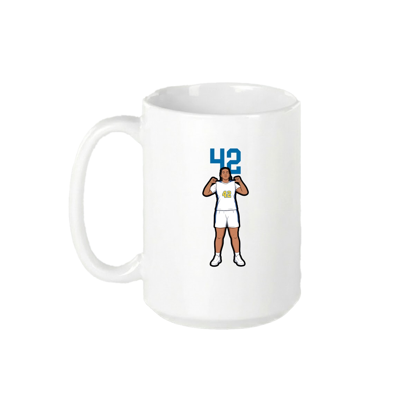 15oz Coffee Mug — Number Top in White