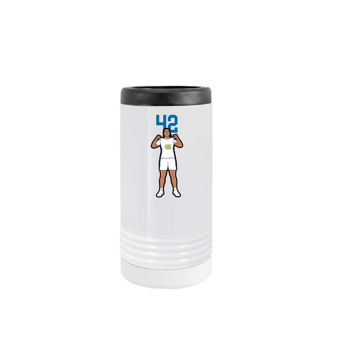 Slim Beverage Holder — Number Top in White