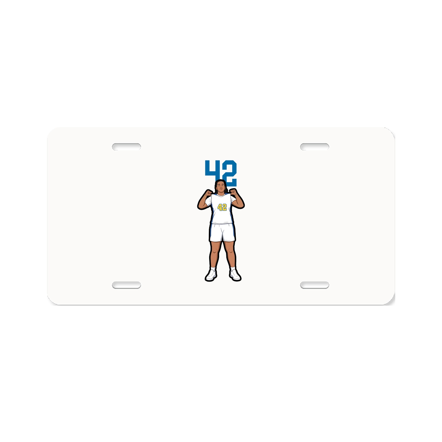 License Plate — Number Top in Classic
