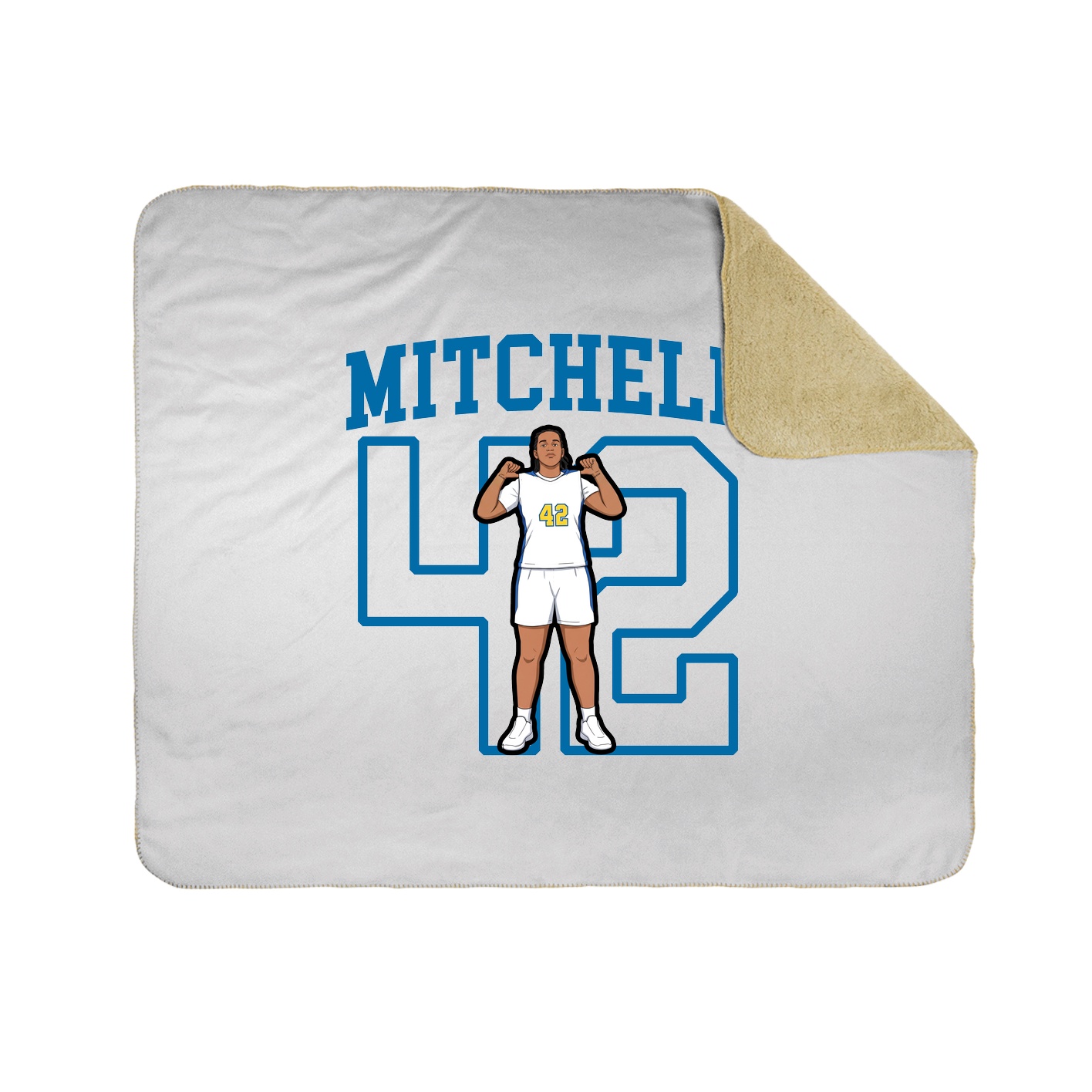 Throw Blanket — Shirsey in White