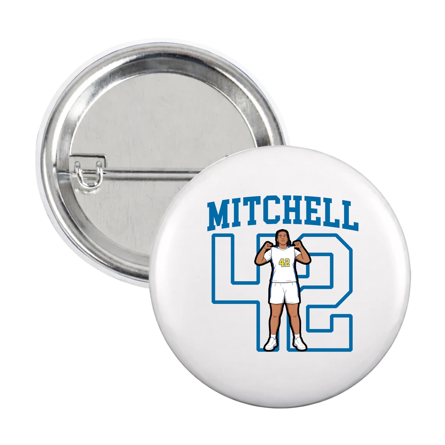 Game Day Button — Shirsey in White