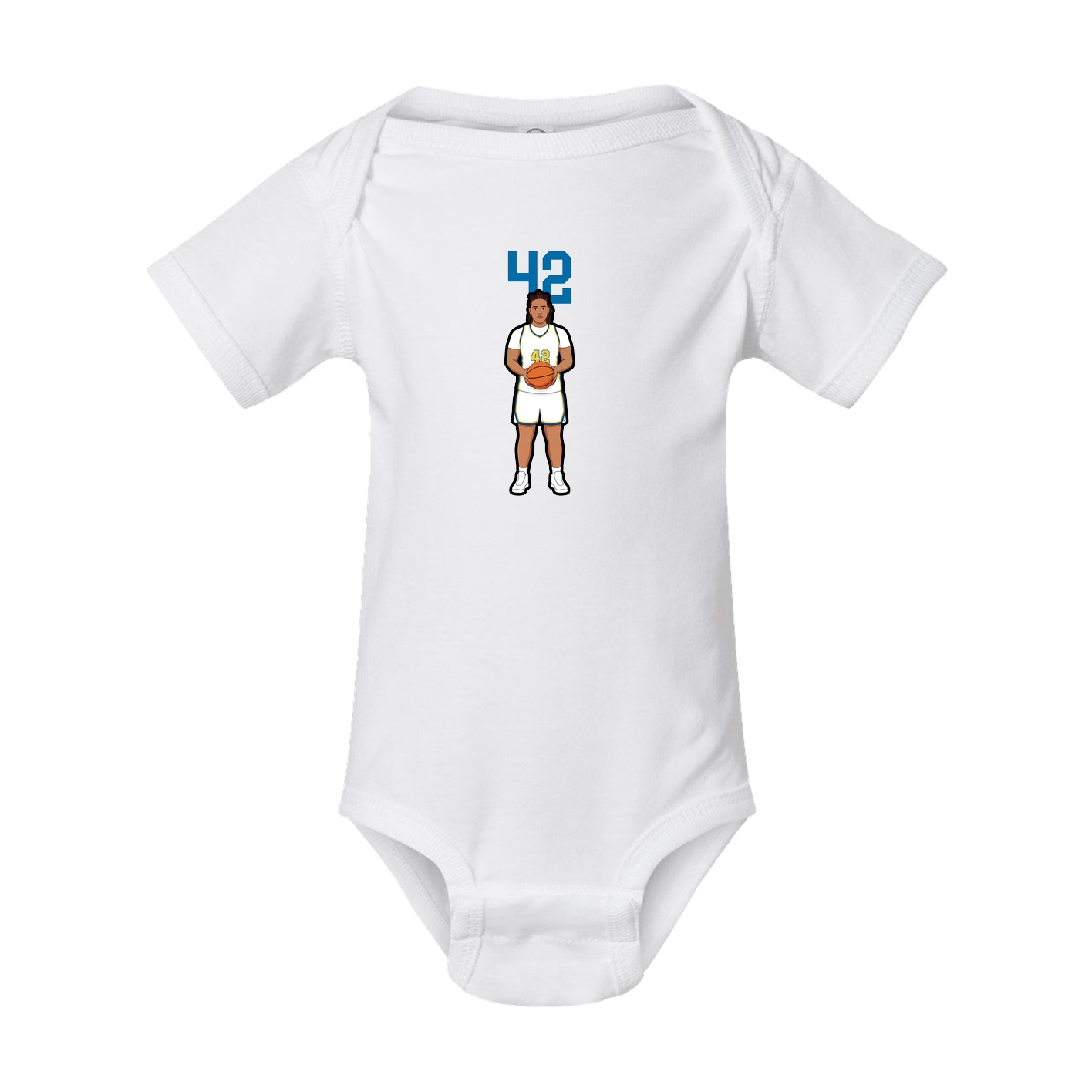 Baby Onesie — Number Top in White