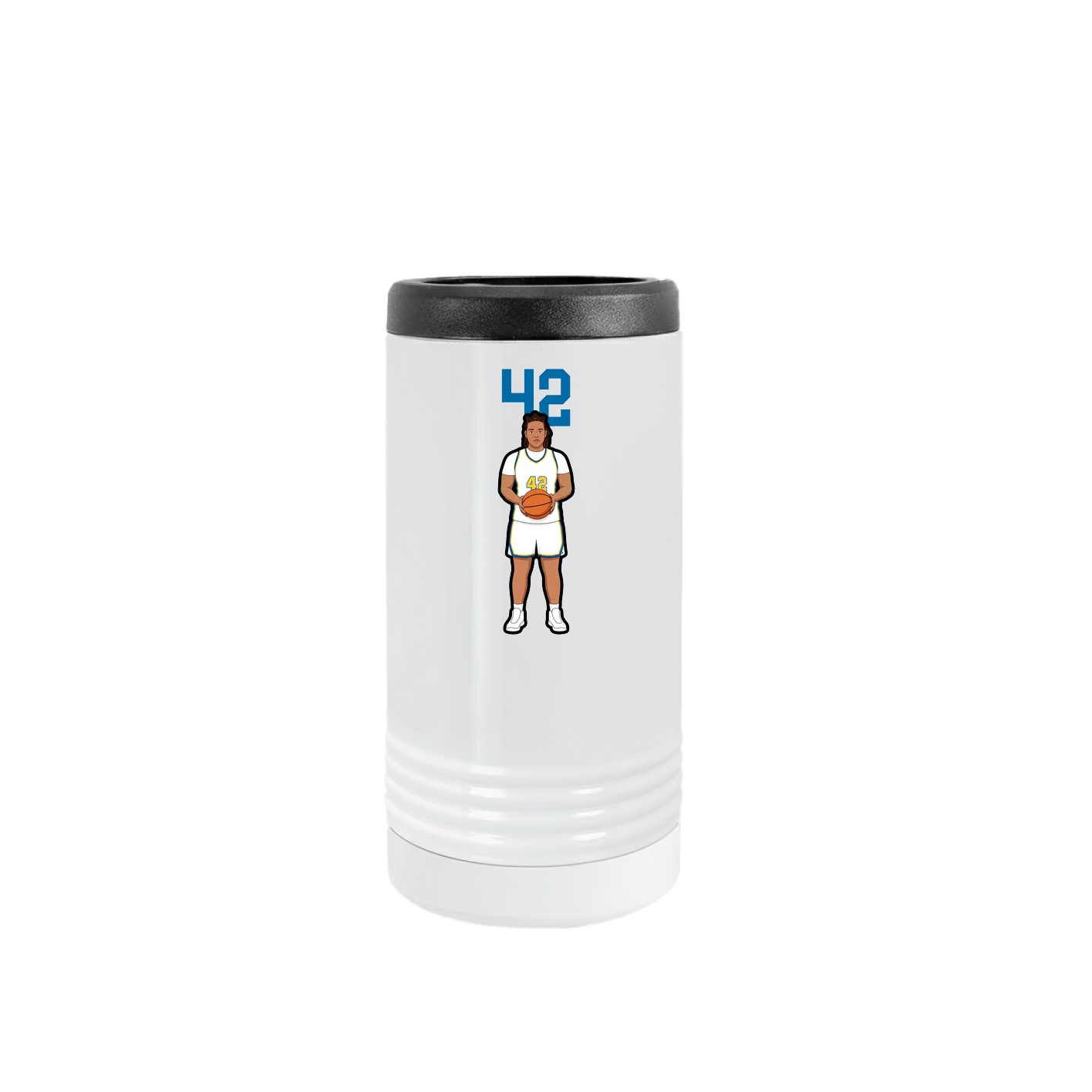 Slim Beverage Holder — Number Top in White